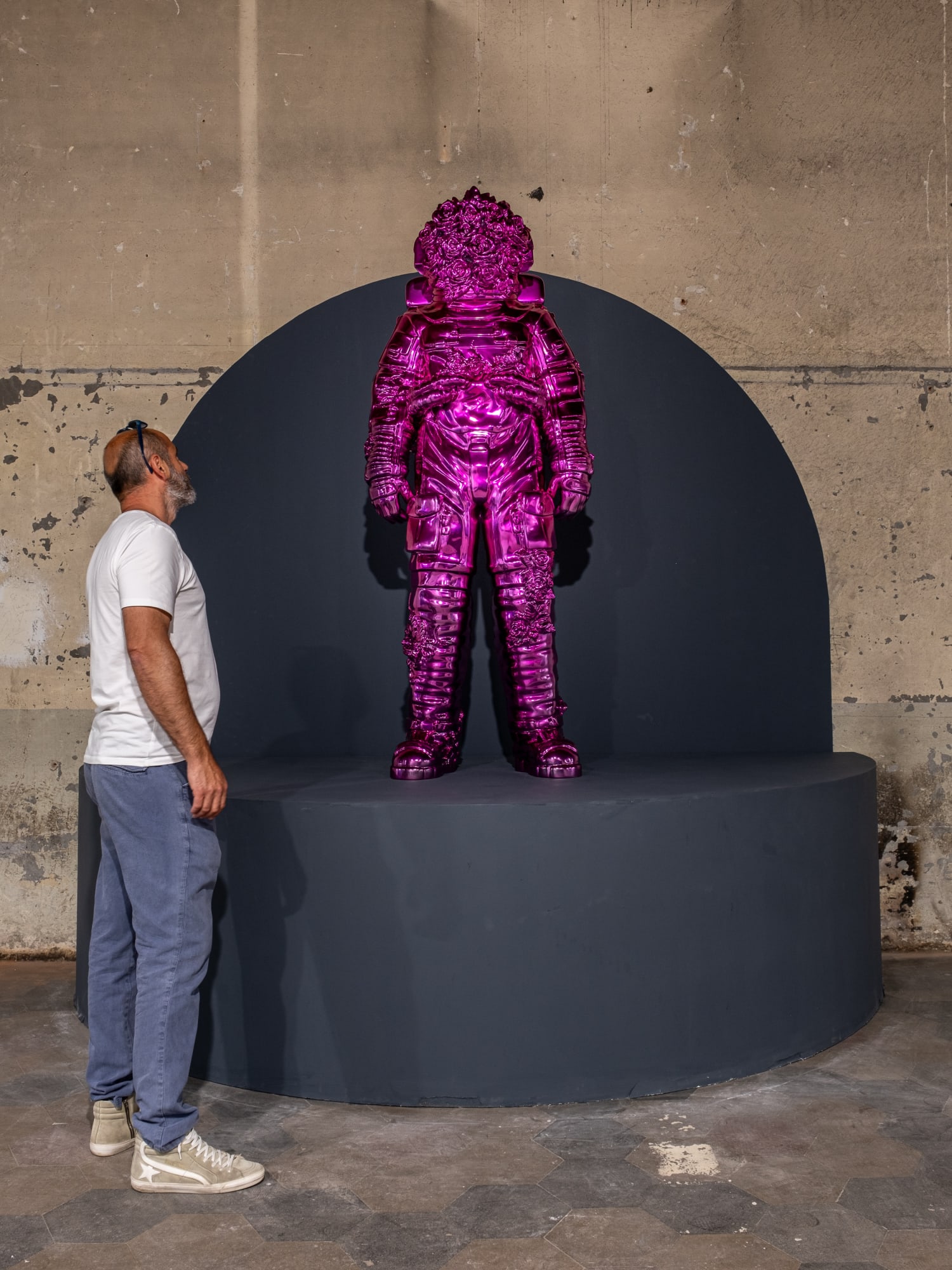 Spaceman Shine Artwork with Filippo Tincolini at Paratissima event
