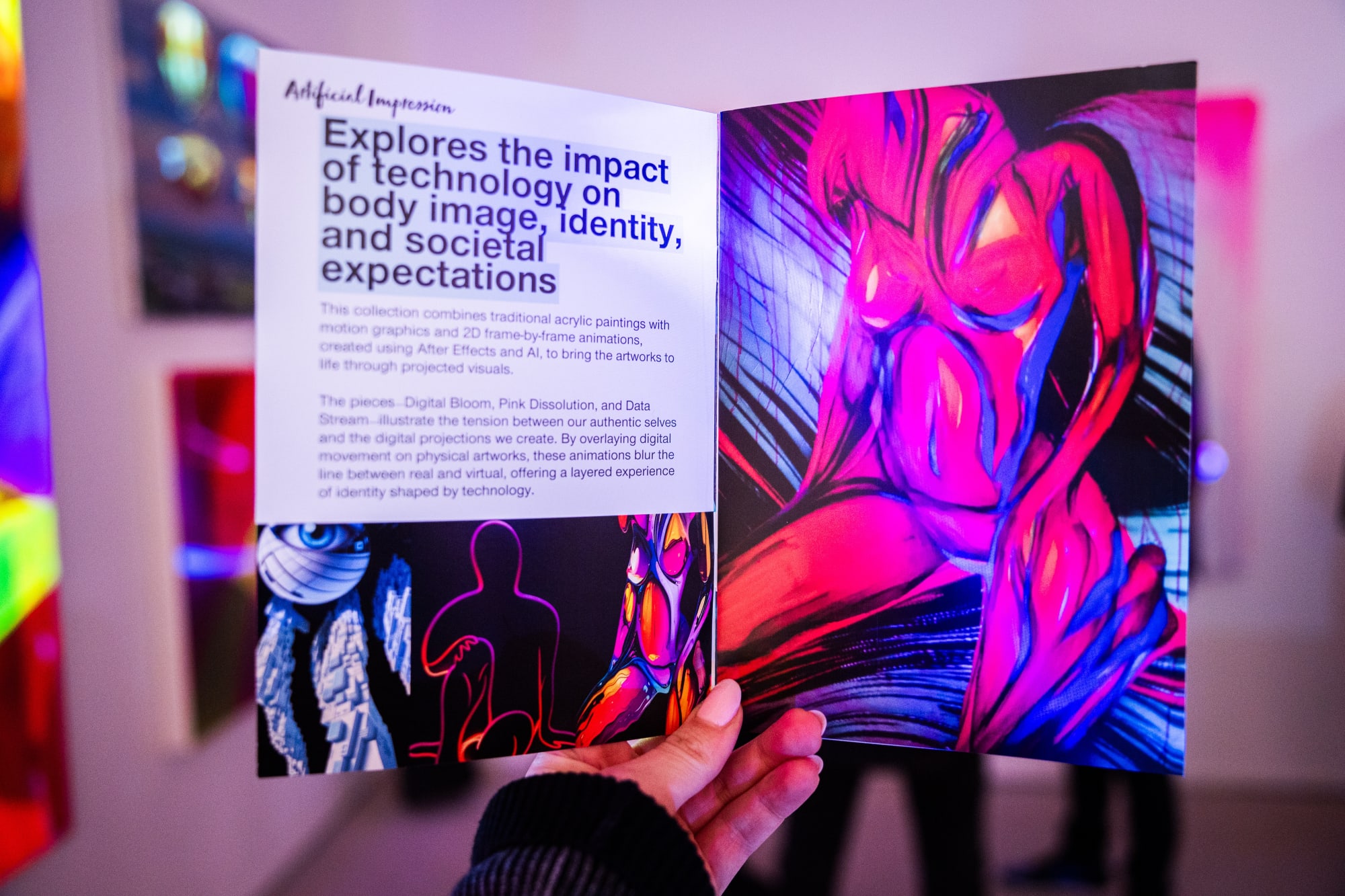 Kei London at the British Art Fair in Saatchi Gallery