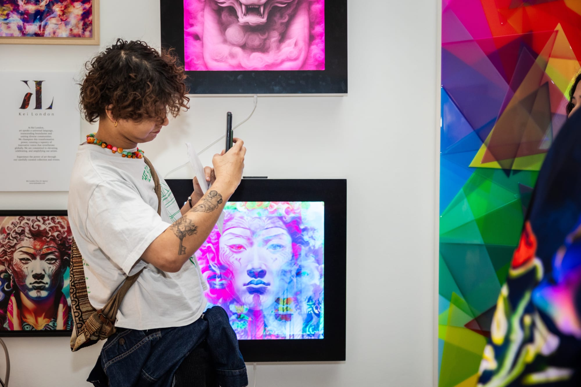 Kei London at the British Art Fair in Saatchi Gallery