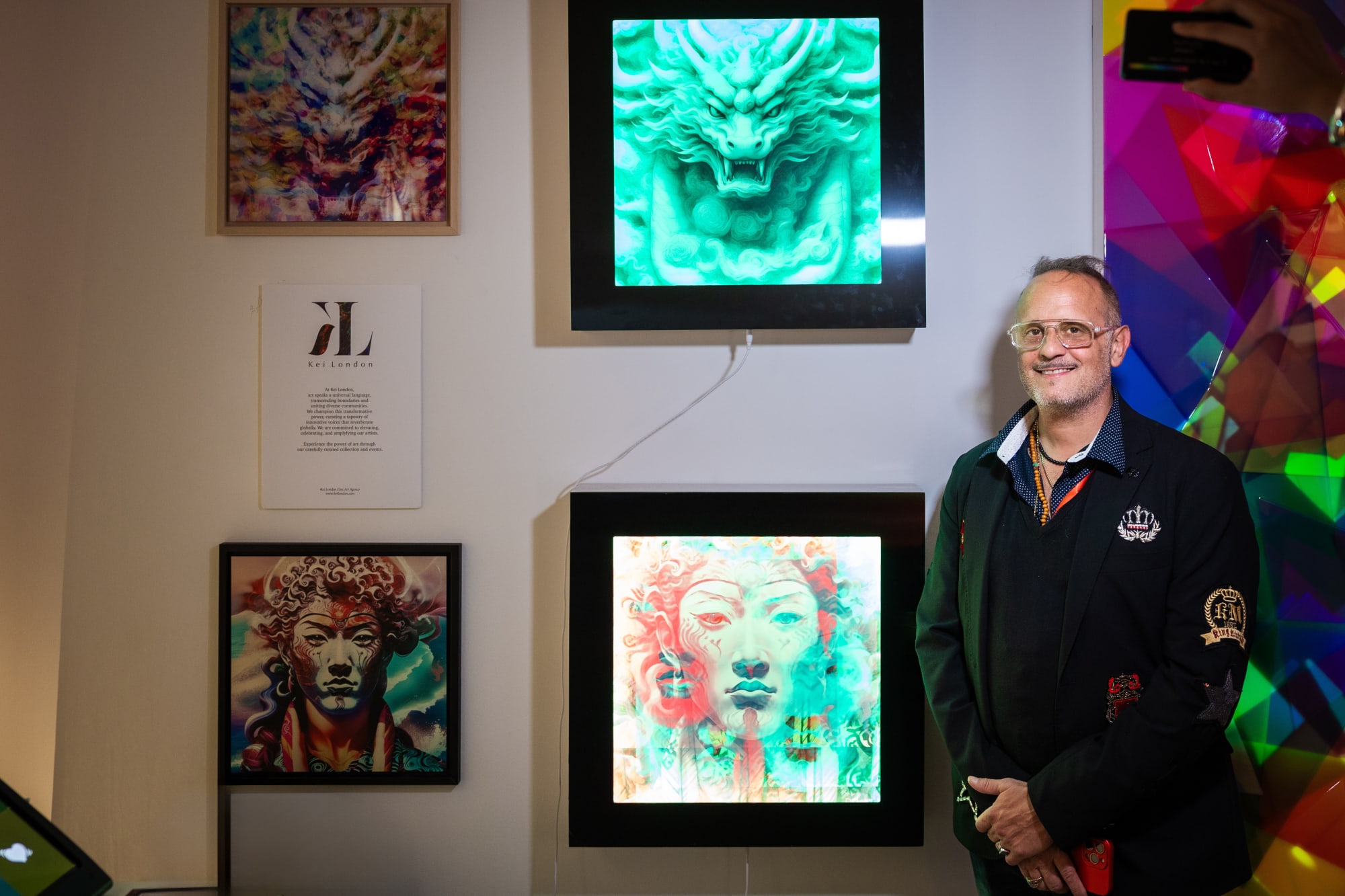 Kei London at the British Art Fair in Saatchi Gallery