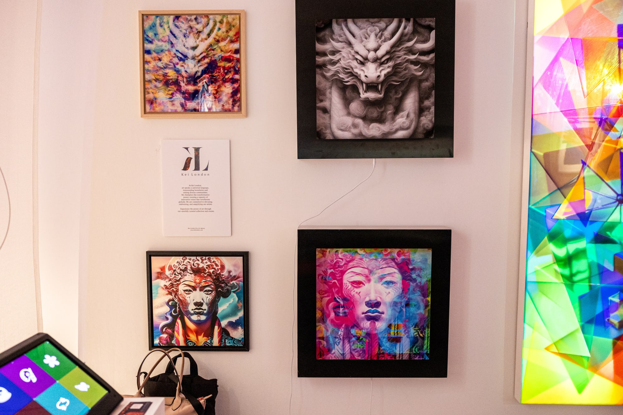 Kei London at the British Art Fair in Saatchi Gallery