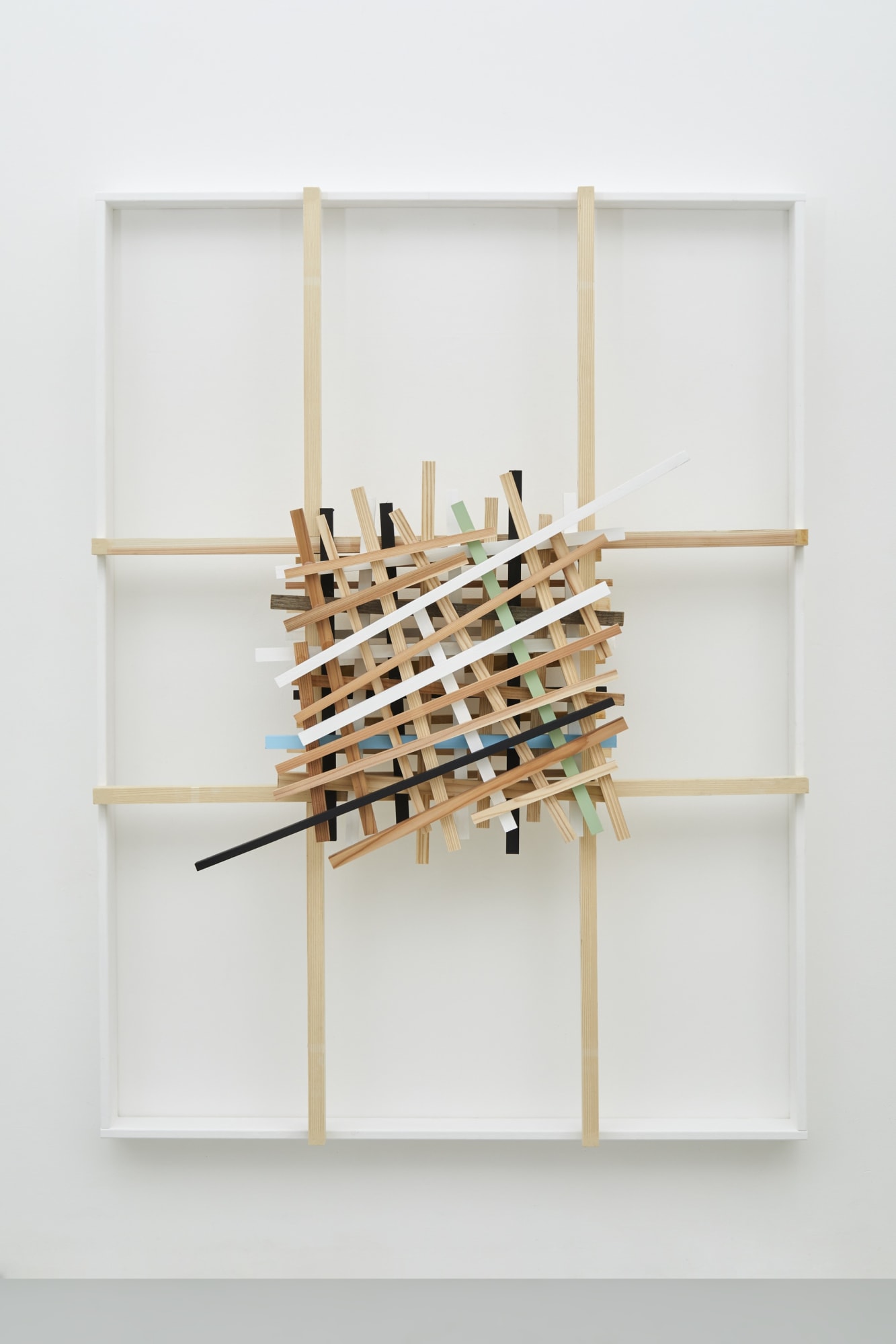 Kishio Suga Stacked Voids 2019 wood, acrylic 180.5 x 135.0 x 24.2 cm 60,000USD