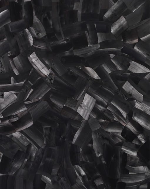 Lee Bae Issu du feu Do-4 2003 Charcoal on Canvas 162 x 130 cm 180,000 USD