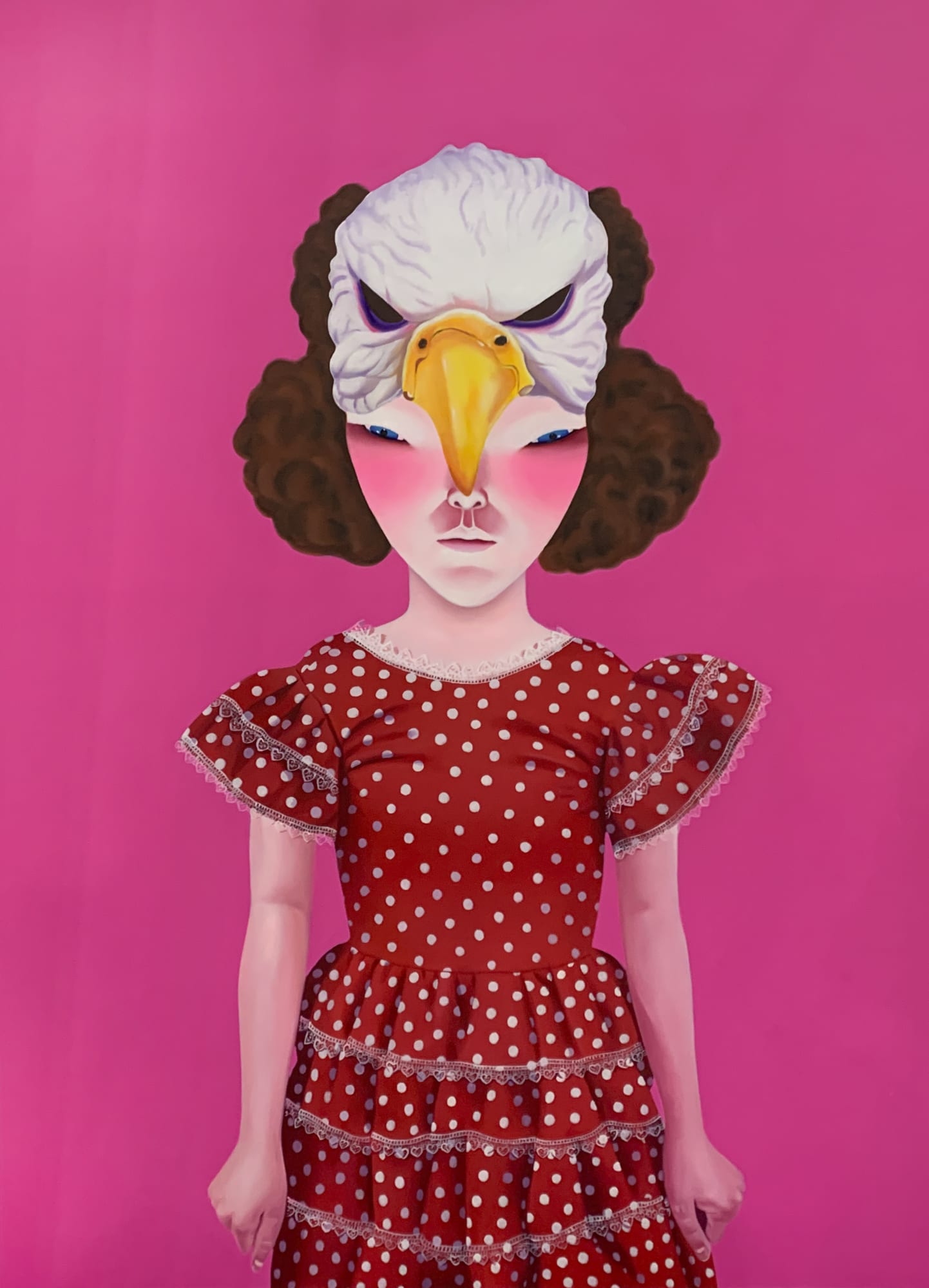 Lee So Yeon Sheep Mask 2022 Oil On Canvas 130 x 97cm 9,000 USD