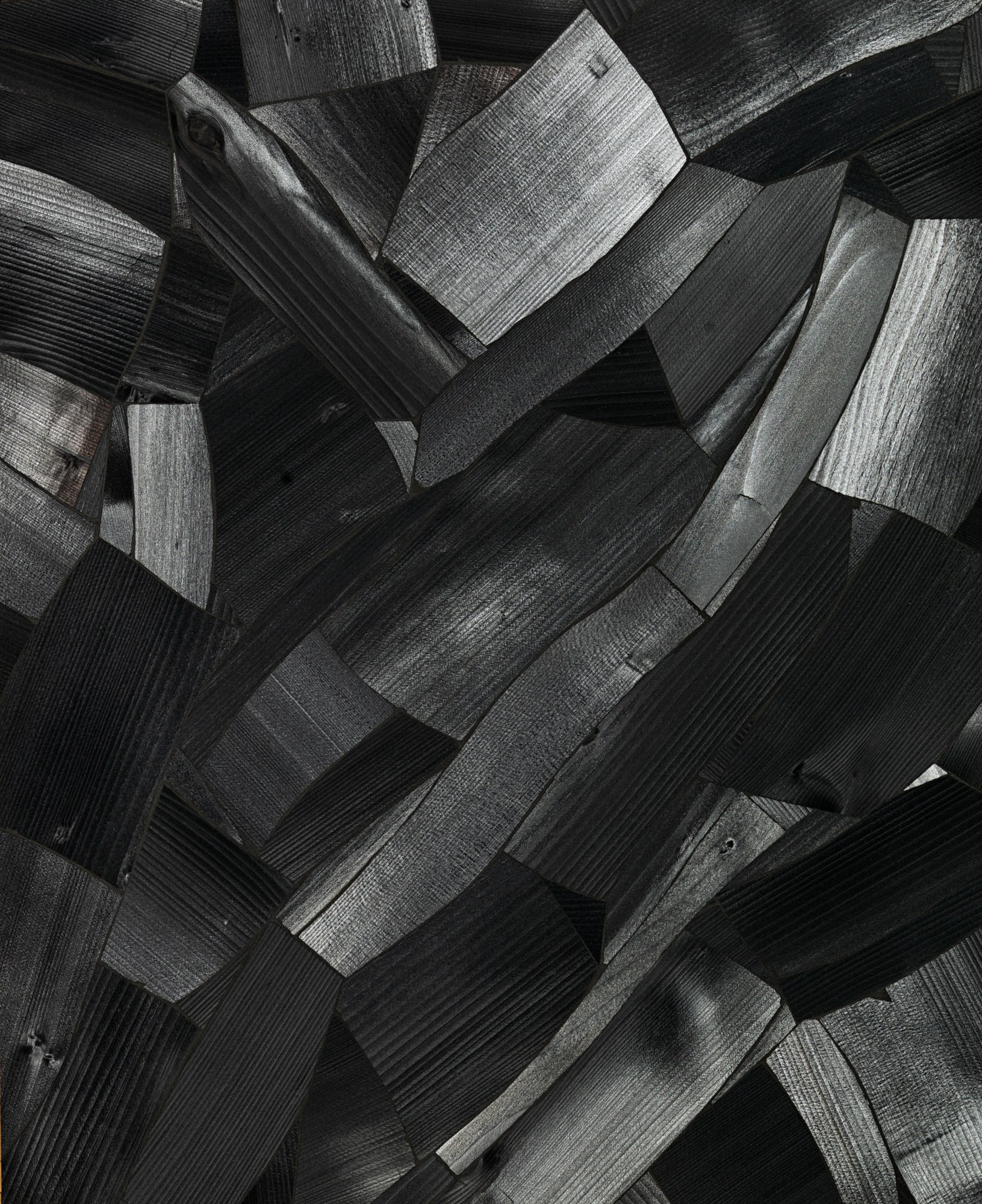 LEE BAE Issu du feu Ar-07, 2003 Charcoal on canvas 65x53cm SOLD