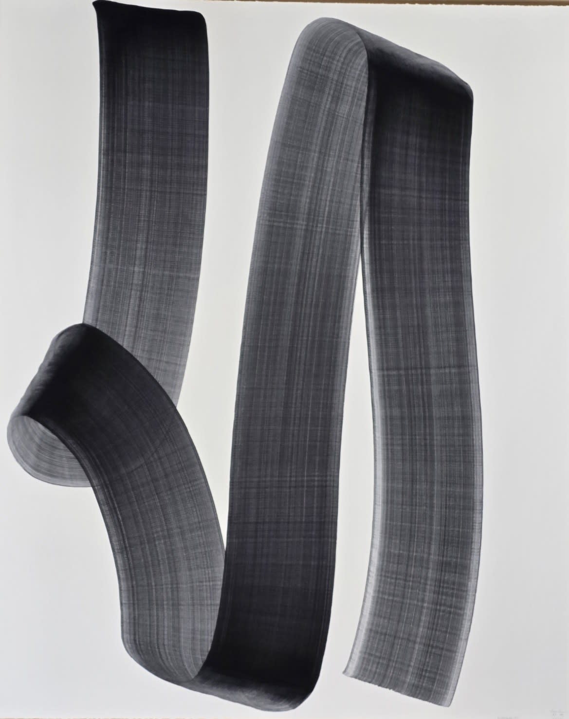 Lee Bae Brushstroke D1, 2024 Charcoal Ink on Paper 162 x 130 cm $60,000 USD