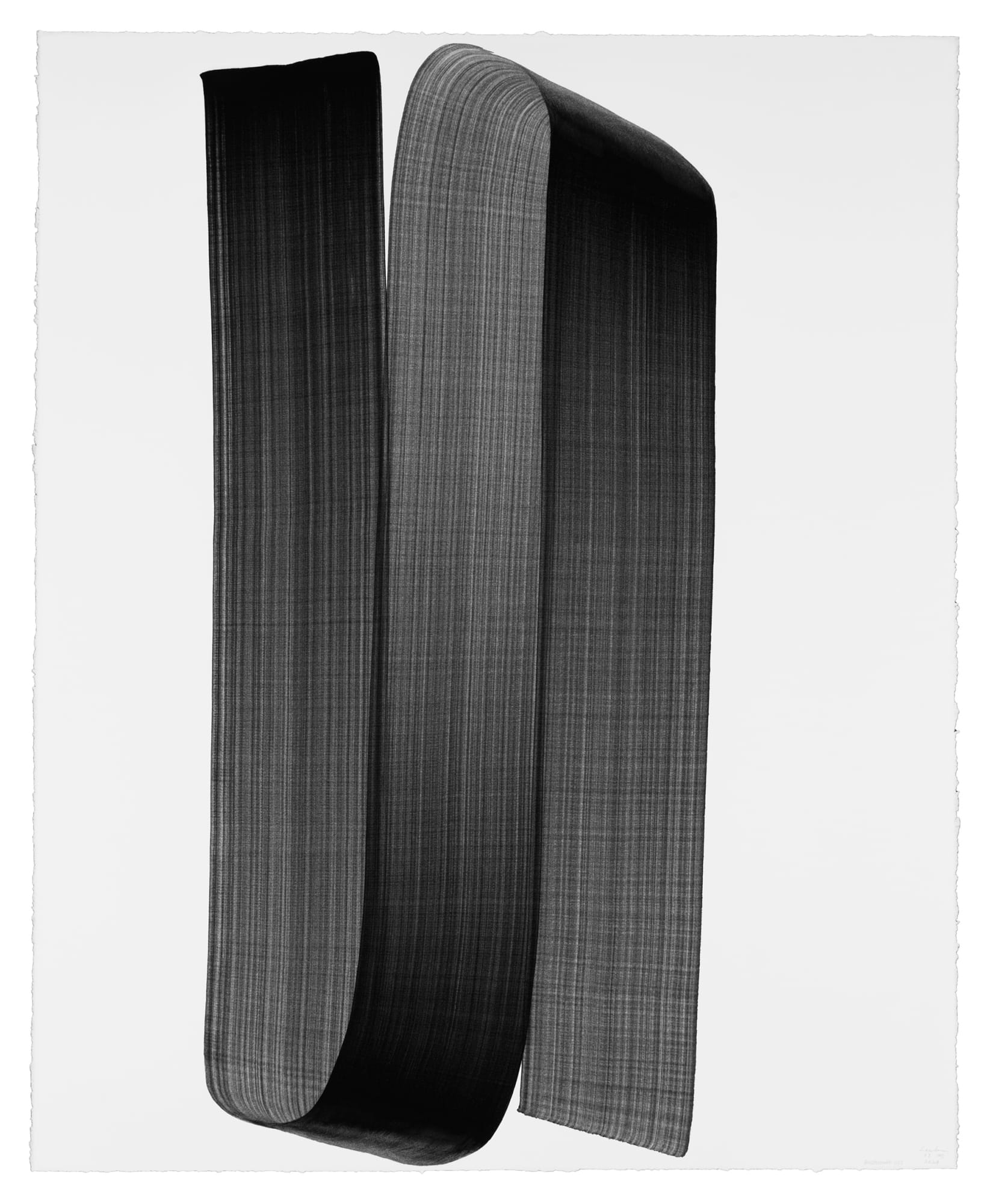 Lee Bae Brushstroke D35, 2024 Charcoal Ink on Paper 162 x 130 cm $60,000 USD