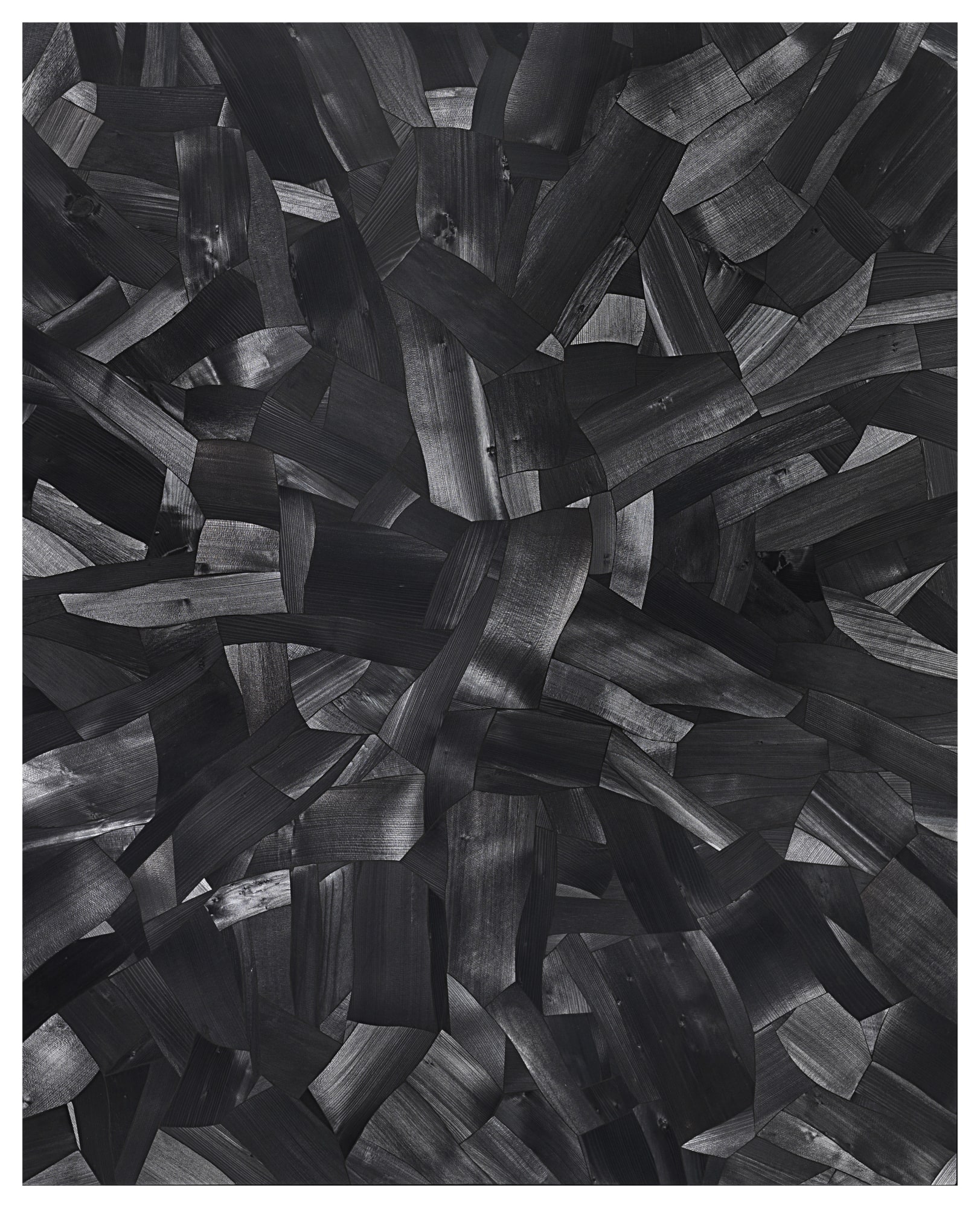 Lee Bae Issu de feu K-20, 2003 Charcoal on Canvas 162 x 130 cm $180,000 USD