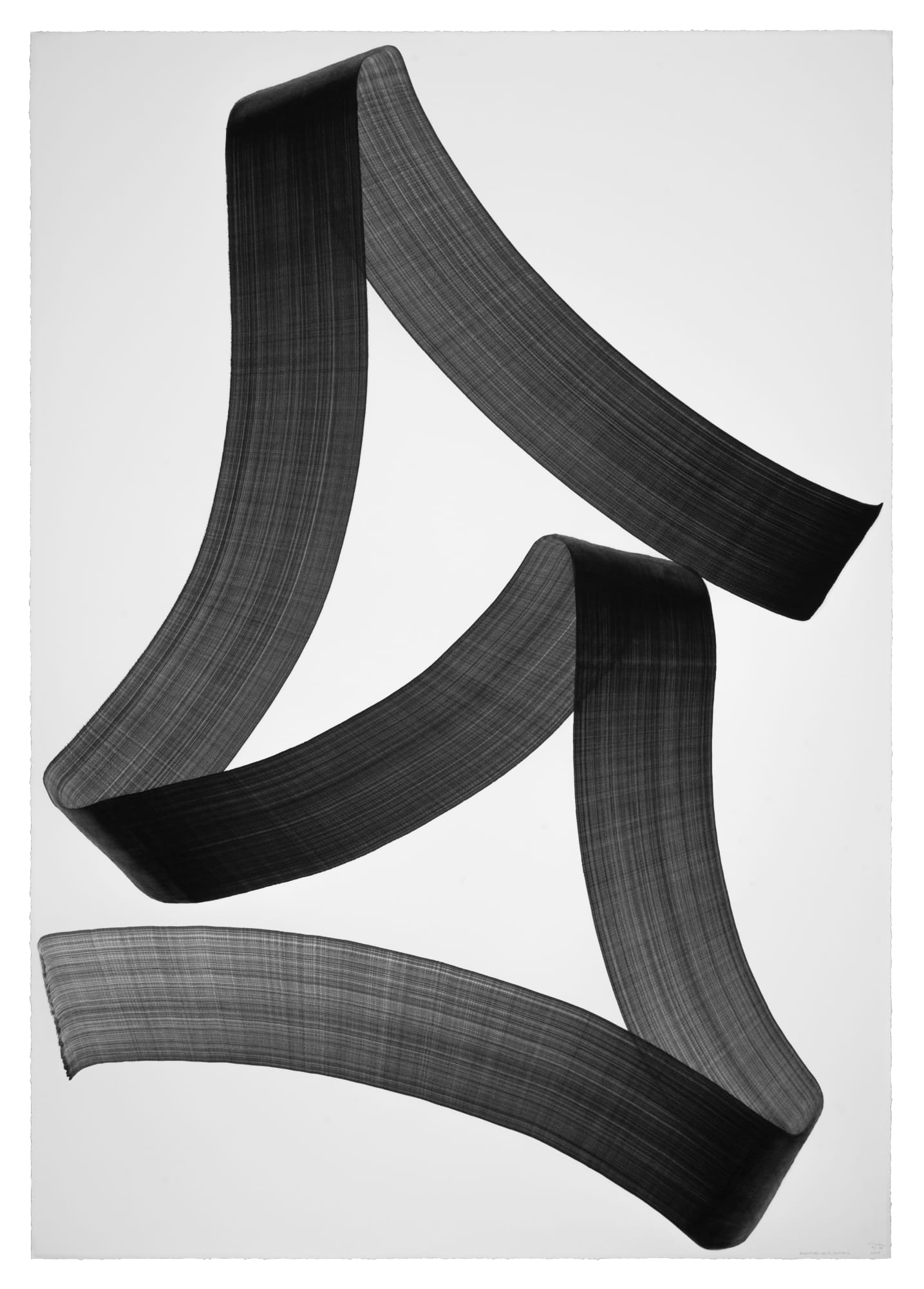 Lee Bae Brushstroke-au13, 2025 Charcoal Ink on Paper 220 x 152 cm $ 90,000 USD