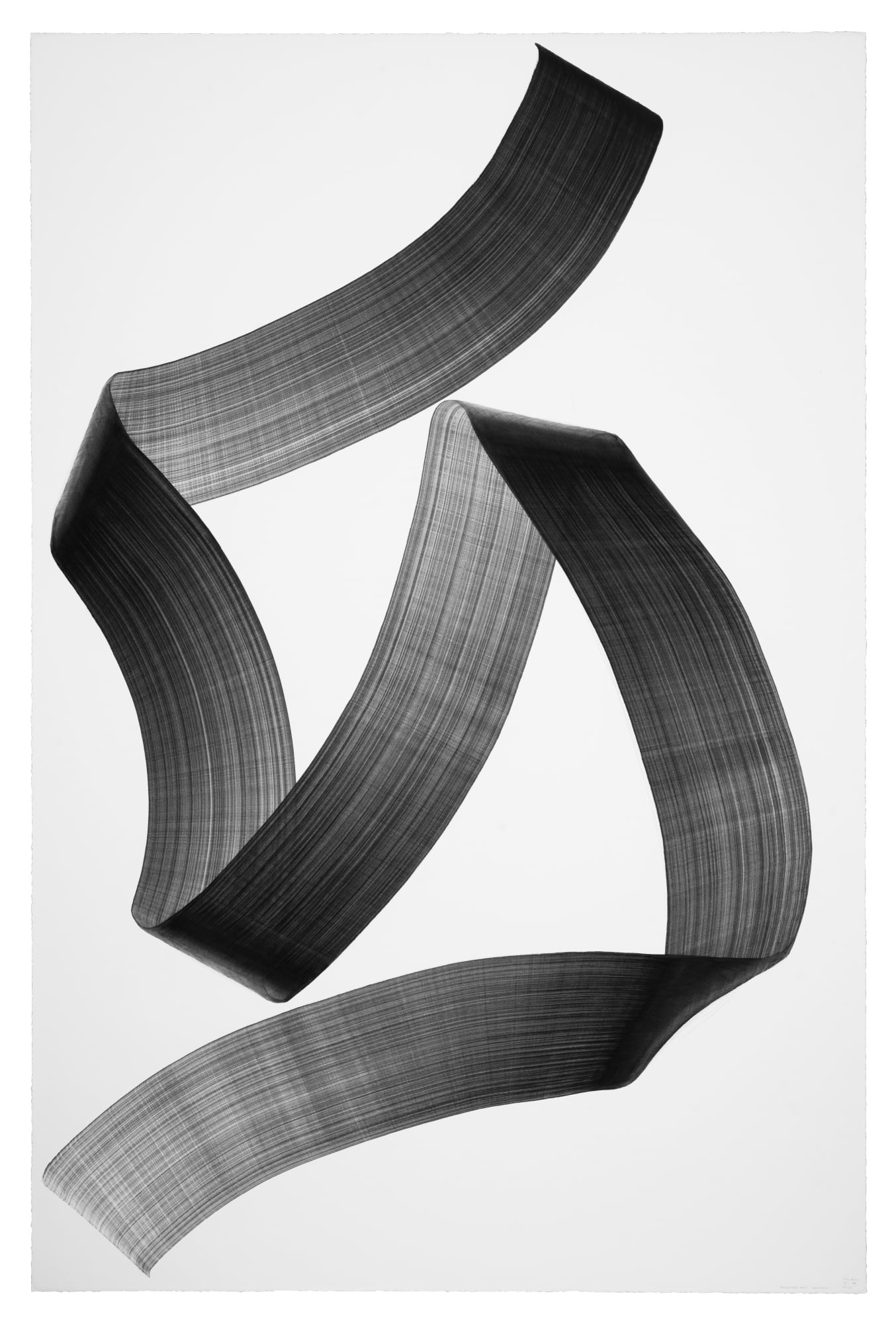 Lee Bae Brushstroke-au2, 2025 Charcoal ink on paper 260 x 170 cm $ 102,000 USD