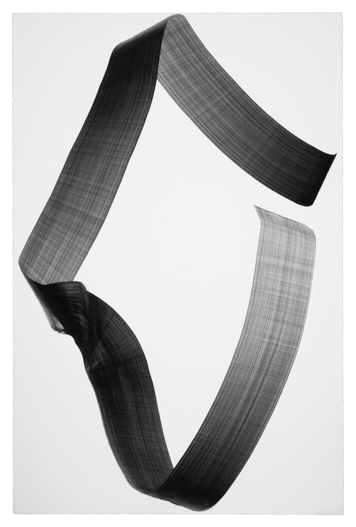 Lee Bae Brushstroke-au9, 2025 Charcoal ink on paper 260 x 170 cm $ 102,000 USD