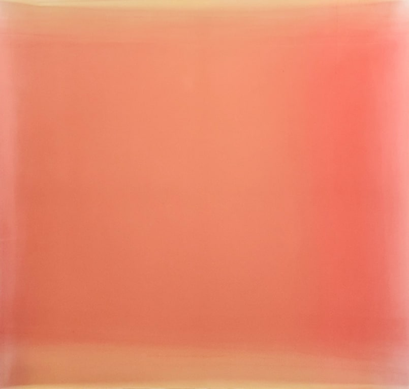Kim Taek Sang Breathing light-Orange in Orange, 2020 Water acrylic on canvas 126 x 14.5 x 4 cm $ 54,000 USD