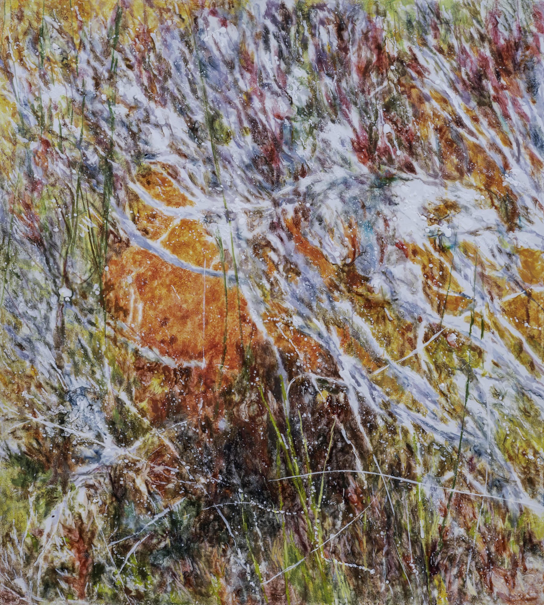 Lee Kwang-Ho Untitled 4652-44, 2025 Encaustic on canvas 100 x 90 cm 39 3/8 x 35 3/8 in. $ 13,000 USD