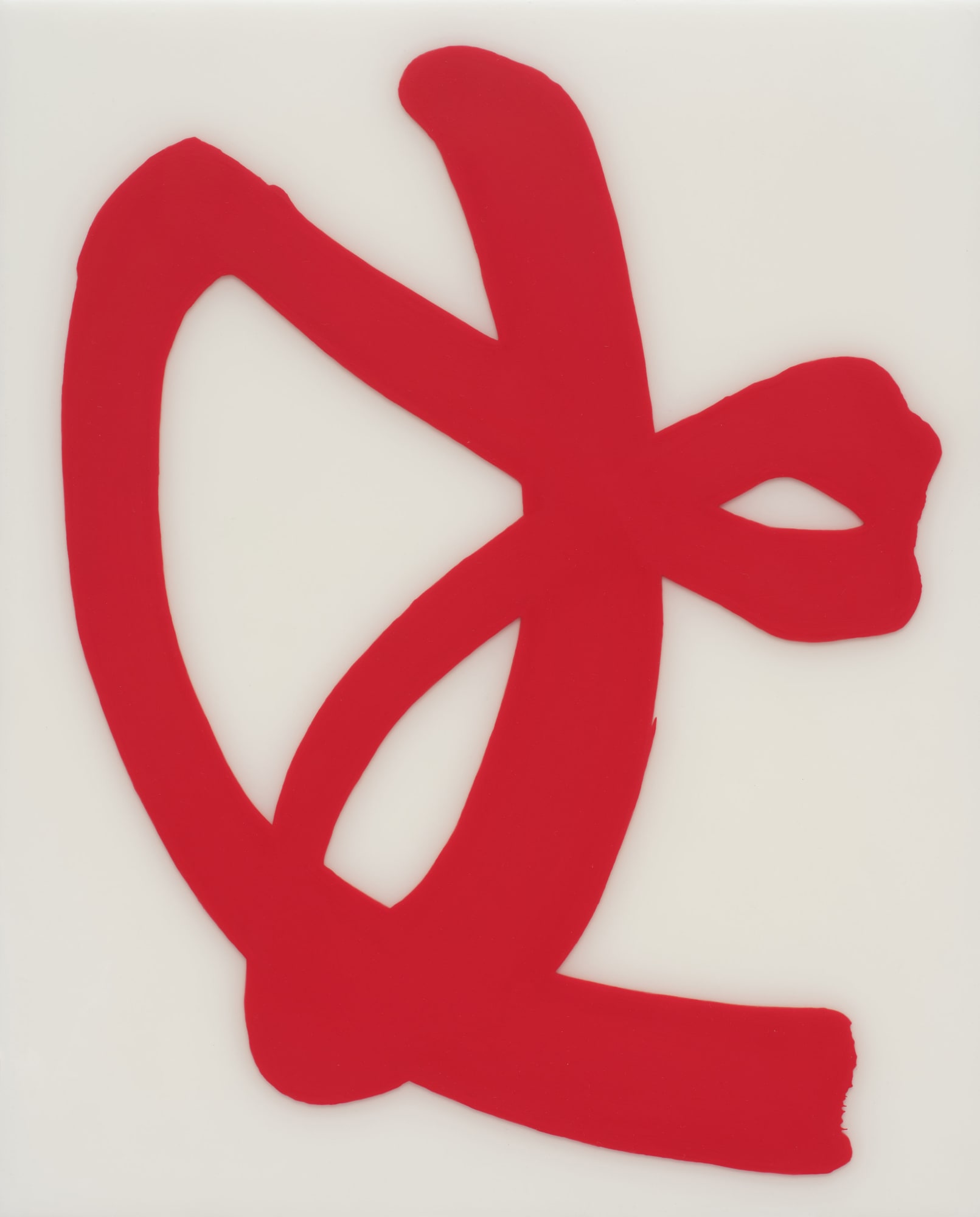 Lee Bae Acrylic Medium-18J, 2025 Acrylic medium and ink on canvas 53 x 43 cm $24,000 USD