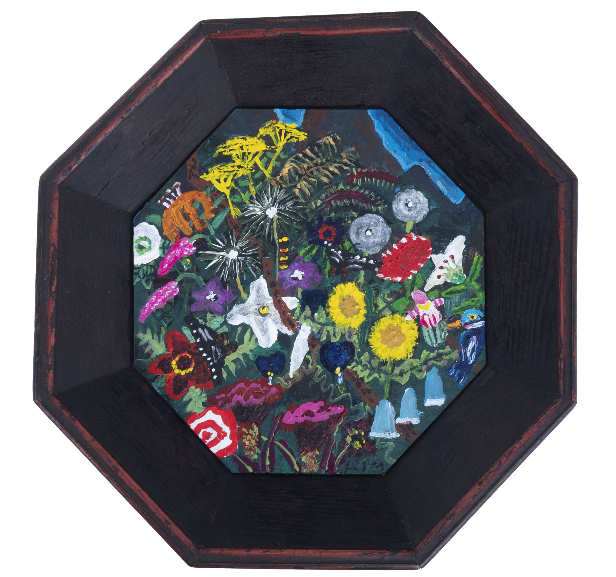 Kim Chong Hak Untitled, 1998 Acrylic on wooden tray painting 29.5 x 28.5 cm tray 42.5 x 41.5 cm $27,000 USD