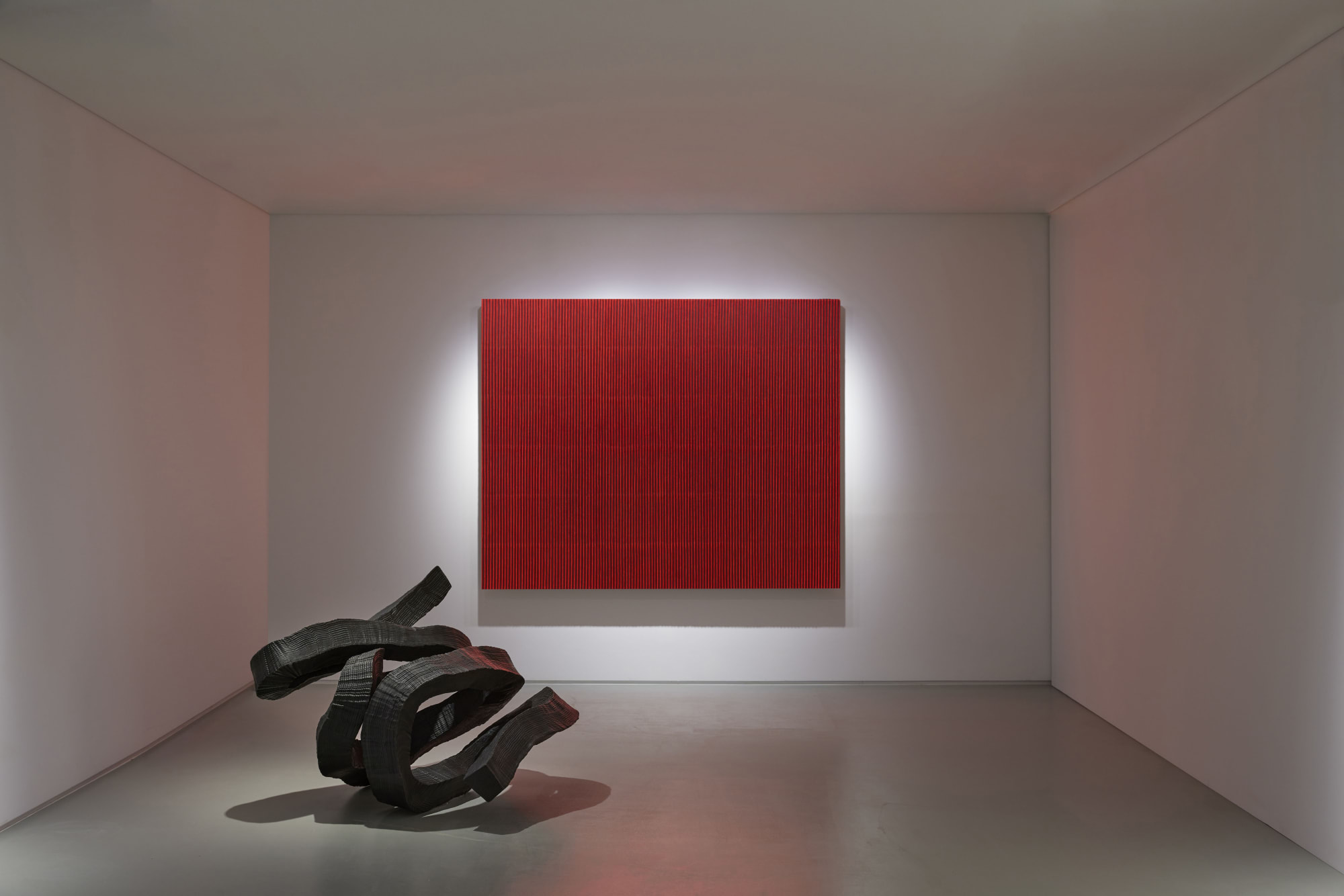 Red Accent: Dark Impressions