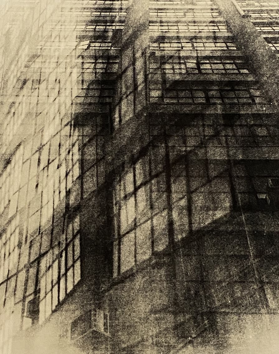 Guillaume Zuili, Downtown Alley, 2019 Série "Urban Jungle" Tirage lith, 40 x 50 cm