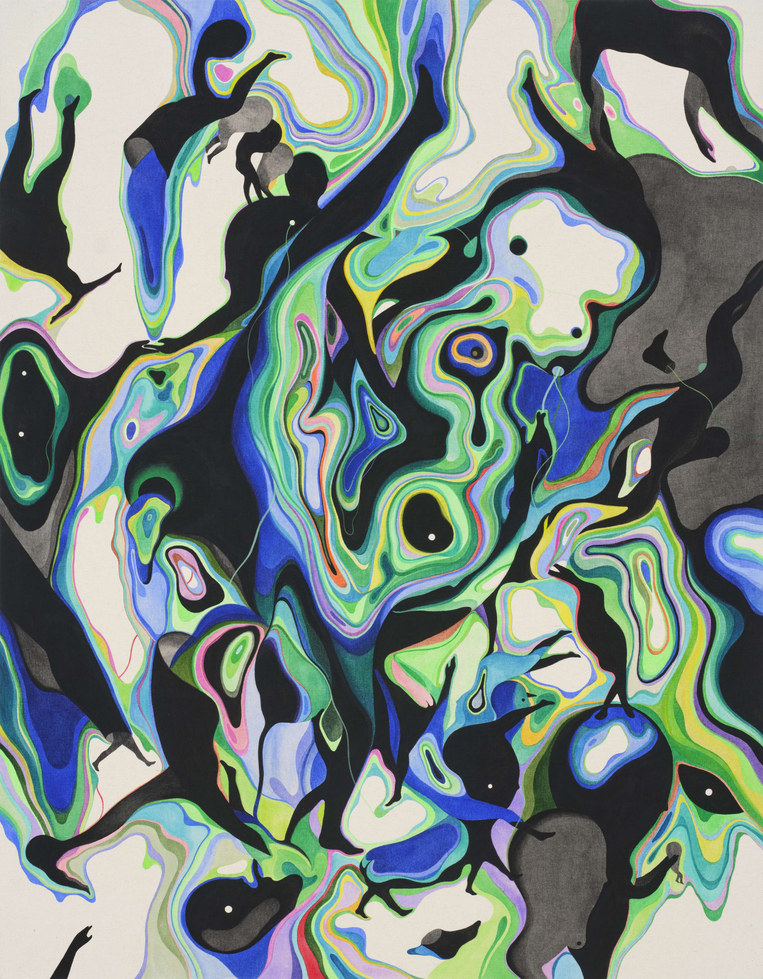 Boiling1, acrylic on canvas, 117.3x91.5cm, 2023