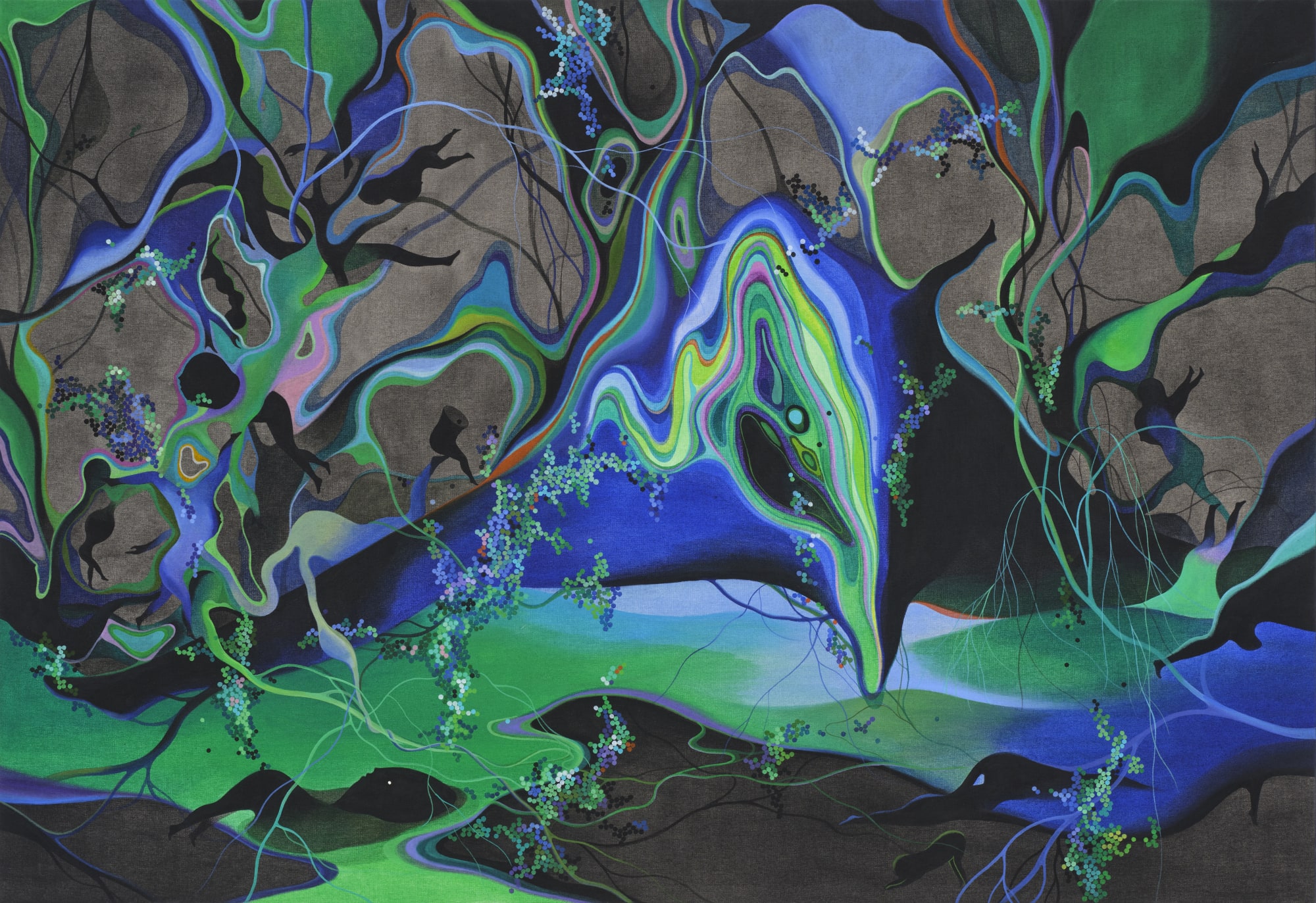 허공의 냄새 The smell of the air, acrylic on canvas, 80.5x117.5cm, 2023