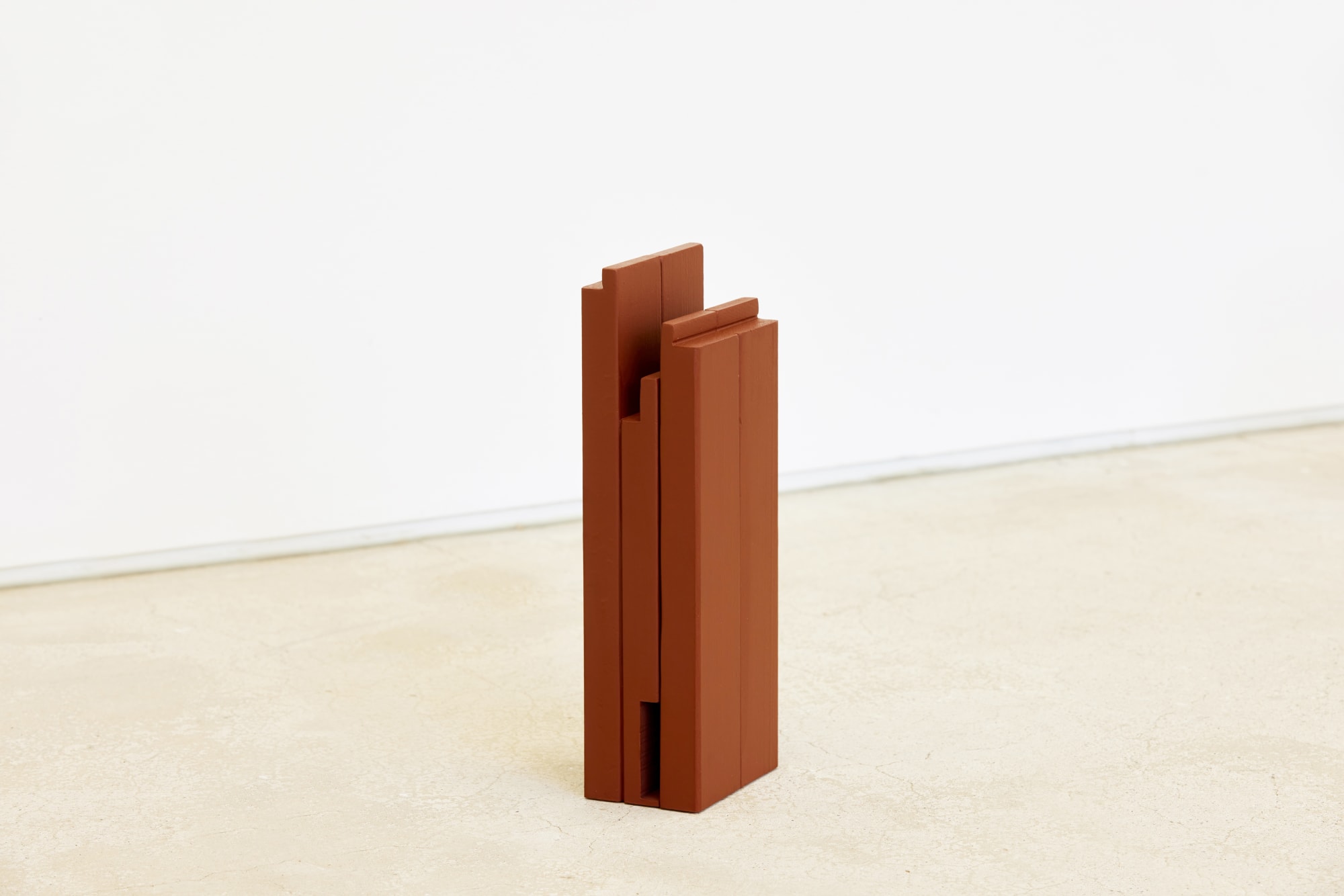 Untitled, acrylic and pigment on wood frame for canvas, 30.6x11x7cm, 2022