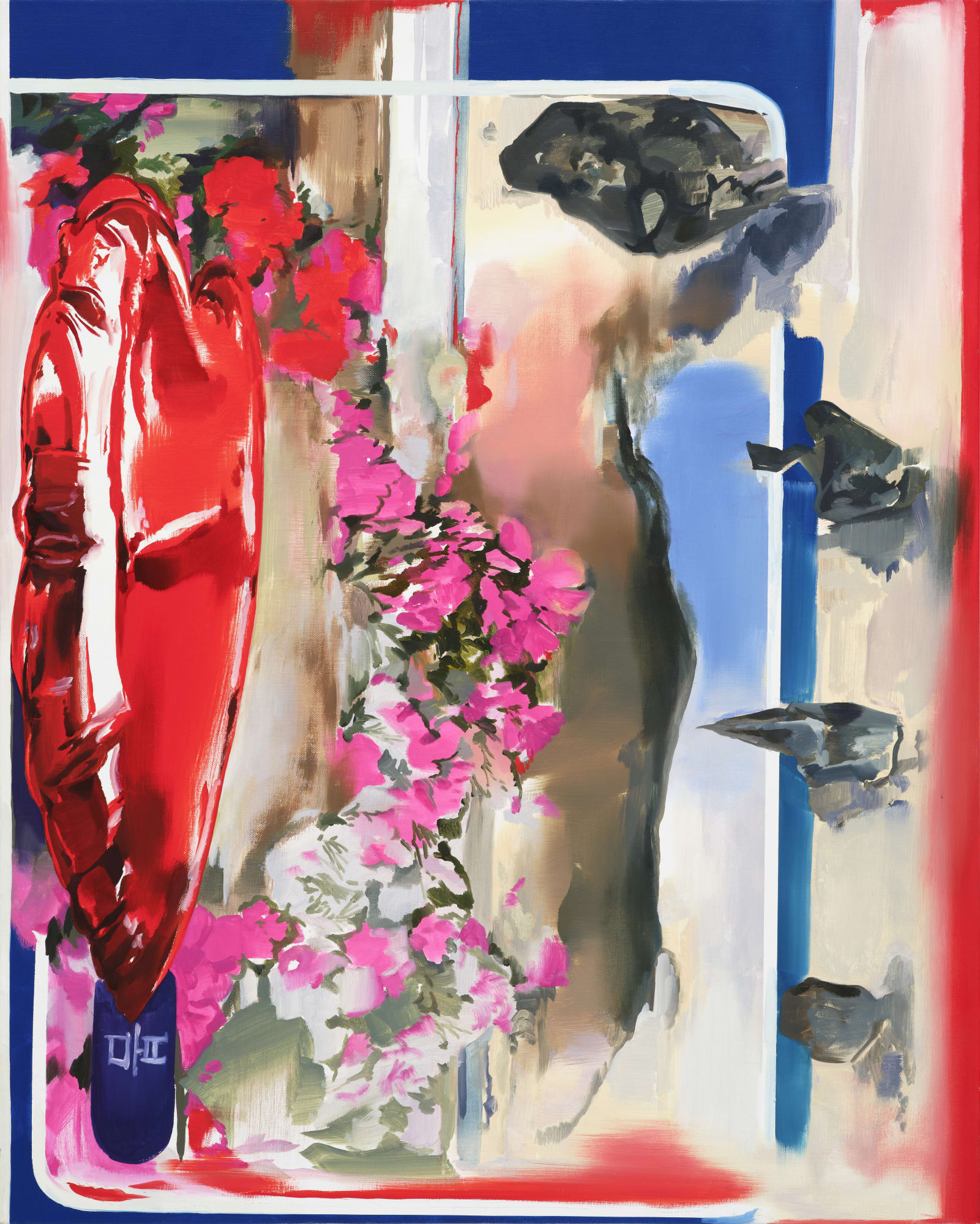 봄 카드-타버린 나무 Spring card-burnt tree, oil on canvas, 90.9x72.7cm, 2018