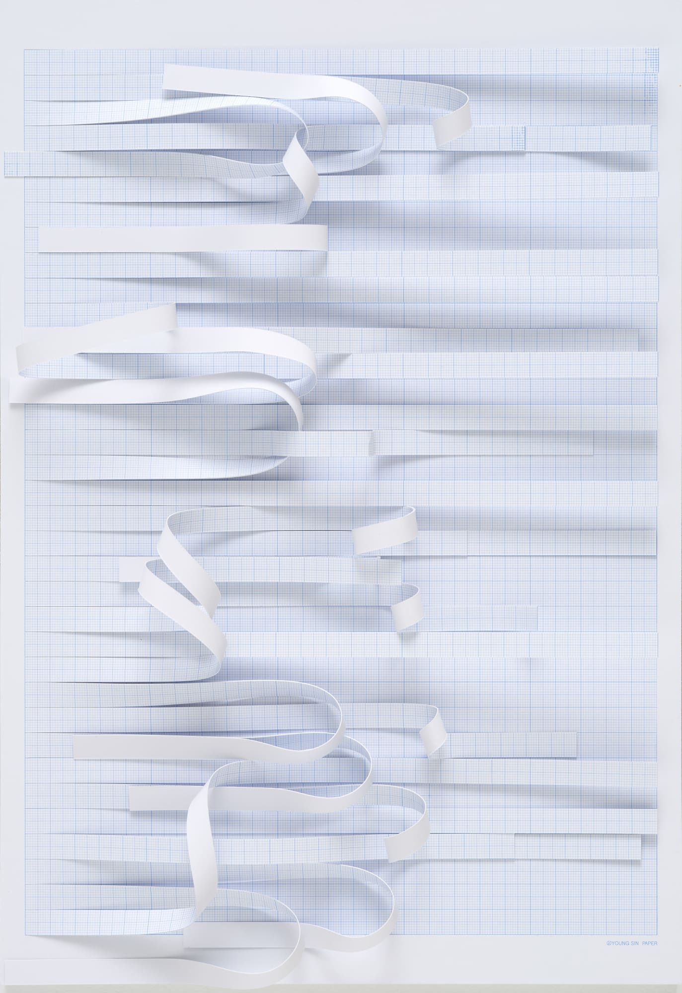 탈주 연작 7 (The Escape #7), grid paper, 27x39cm, 2021