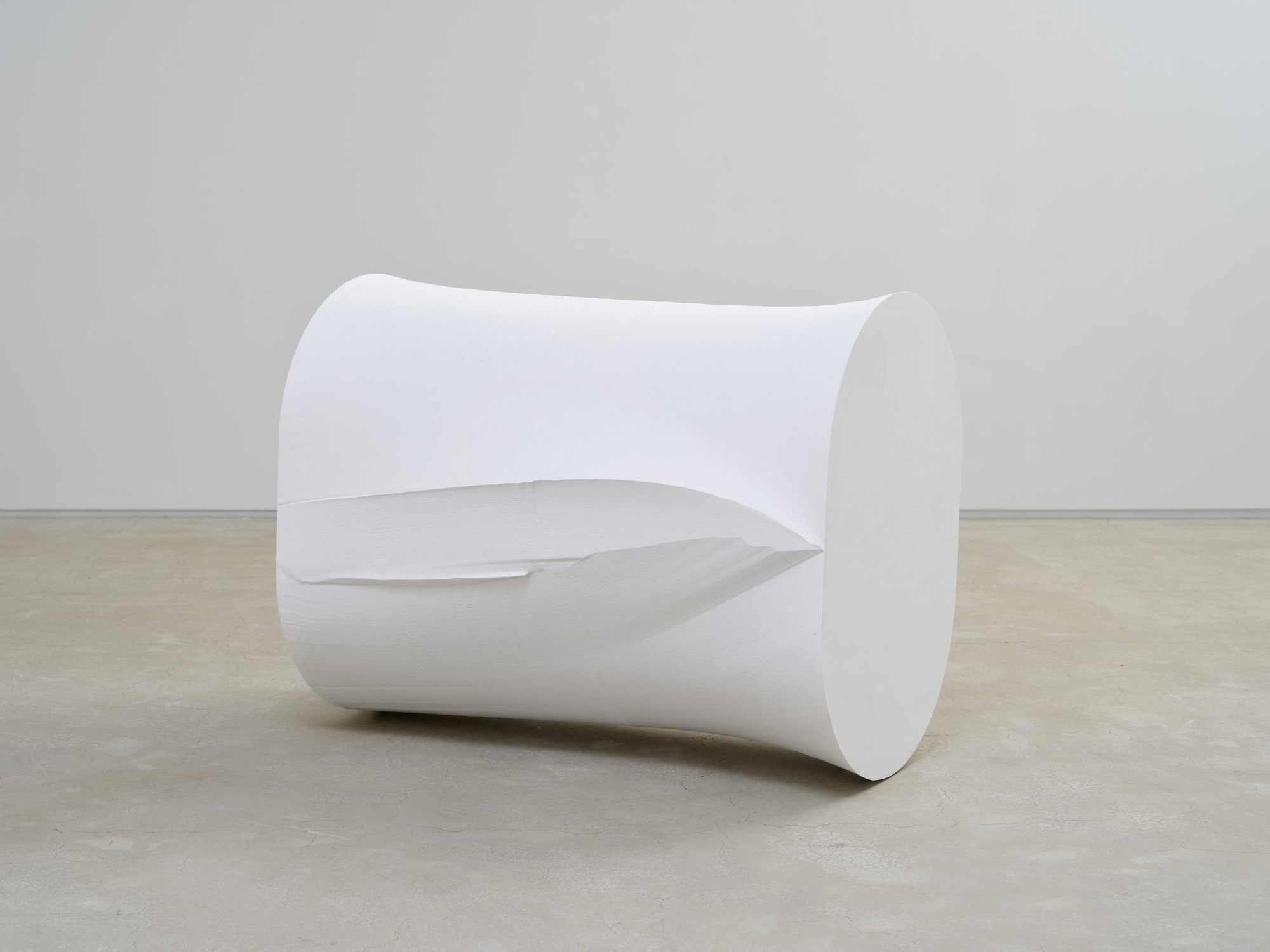 Long Oval-Foam, polystyrene foam, plaster, paint, 50x90x70cm, 2021