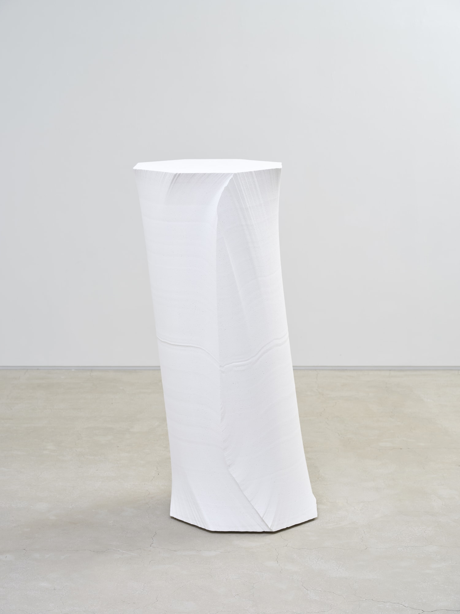 Octagon-Foam(#54), polystyrene foam, plaster, paint, 54x54x130cm, 2021