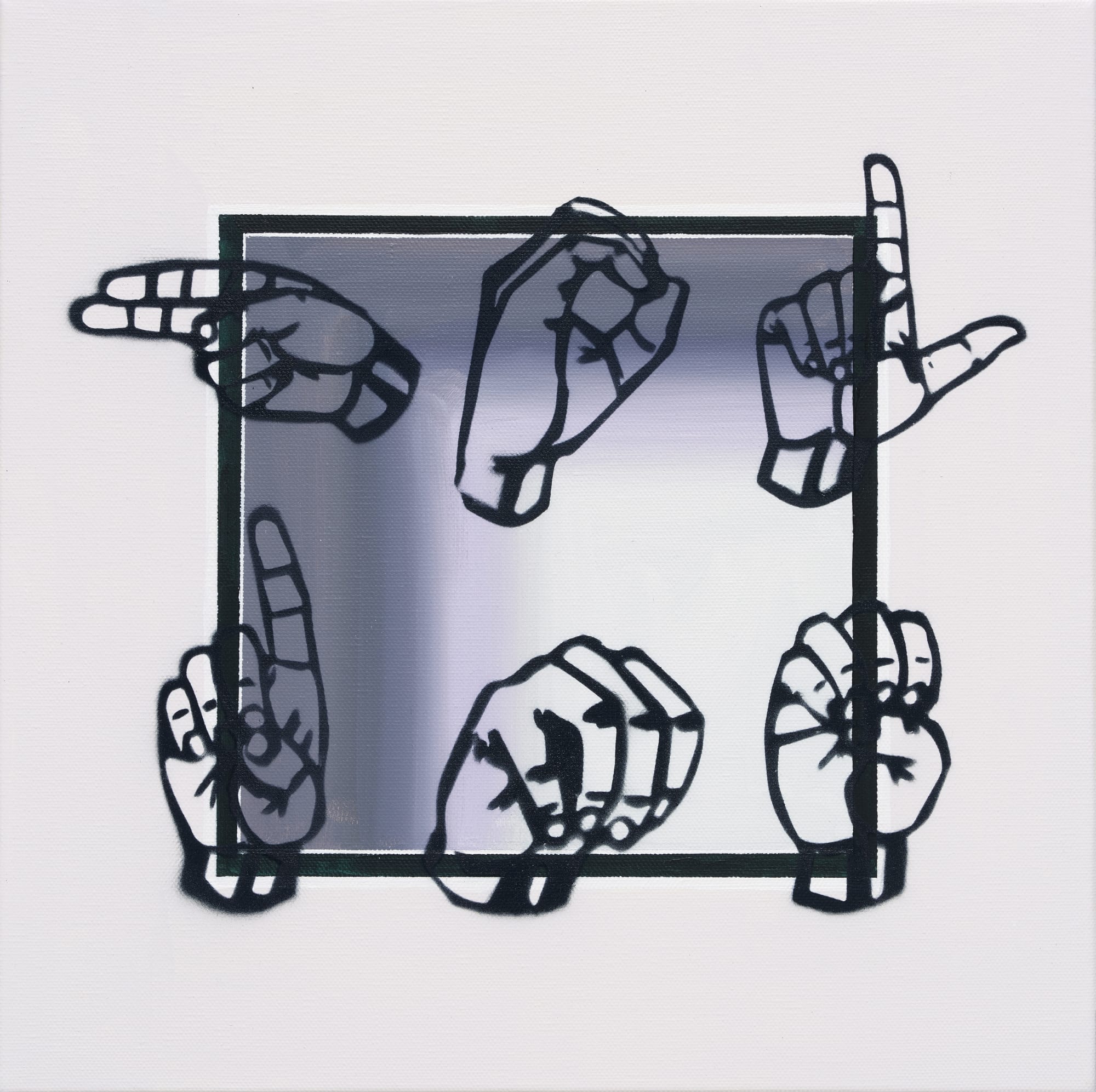 HOLD ME 47, mixed media, 35x35cm, 2021