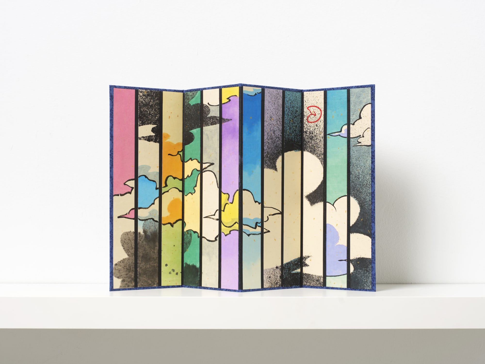 구름 Clouds 종이에 먹과 잉크, 화첩 album of 12 leaves; ink on paper, 34×56.5cm, 2024