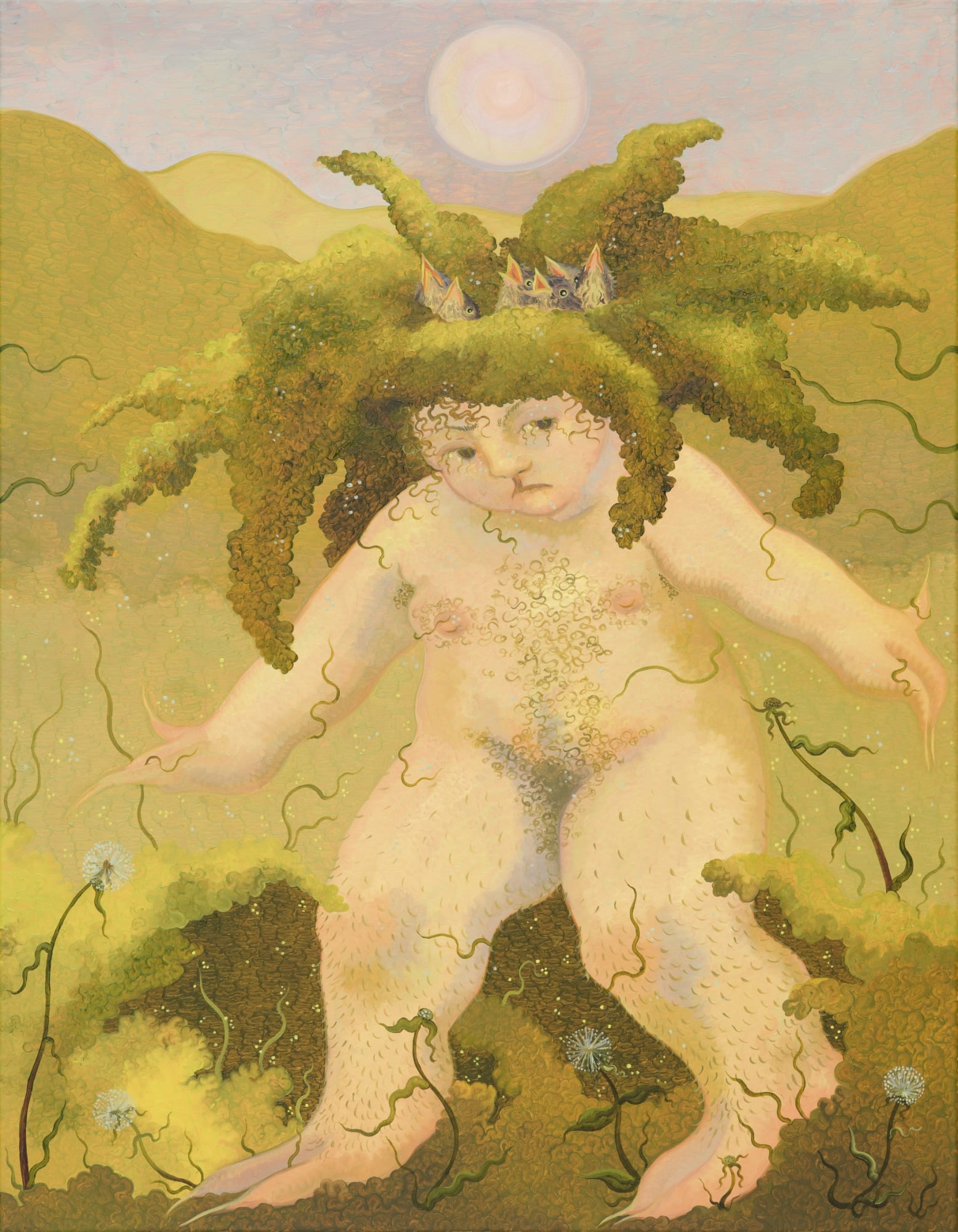 Georg Wilson, Heavy Is This Head, oil on linen, 90 x 70 cm, 2024