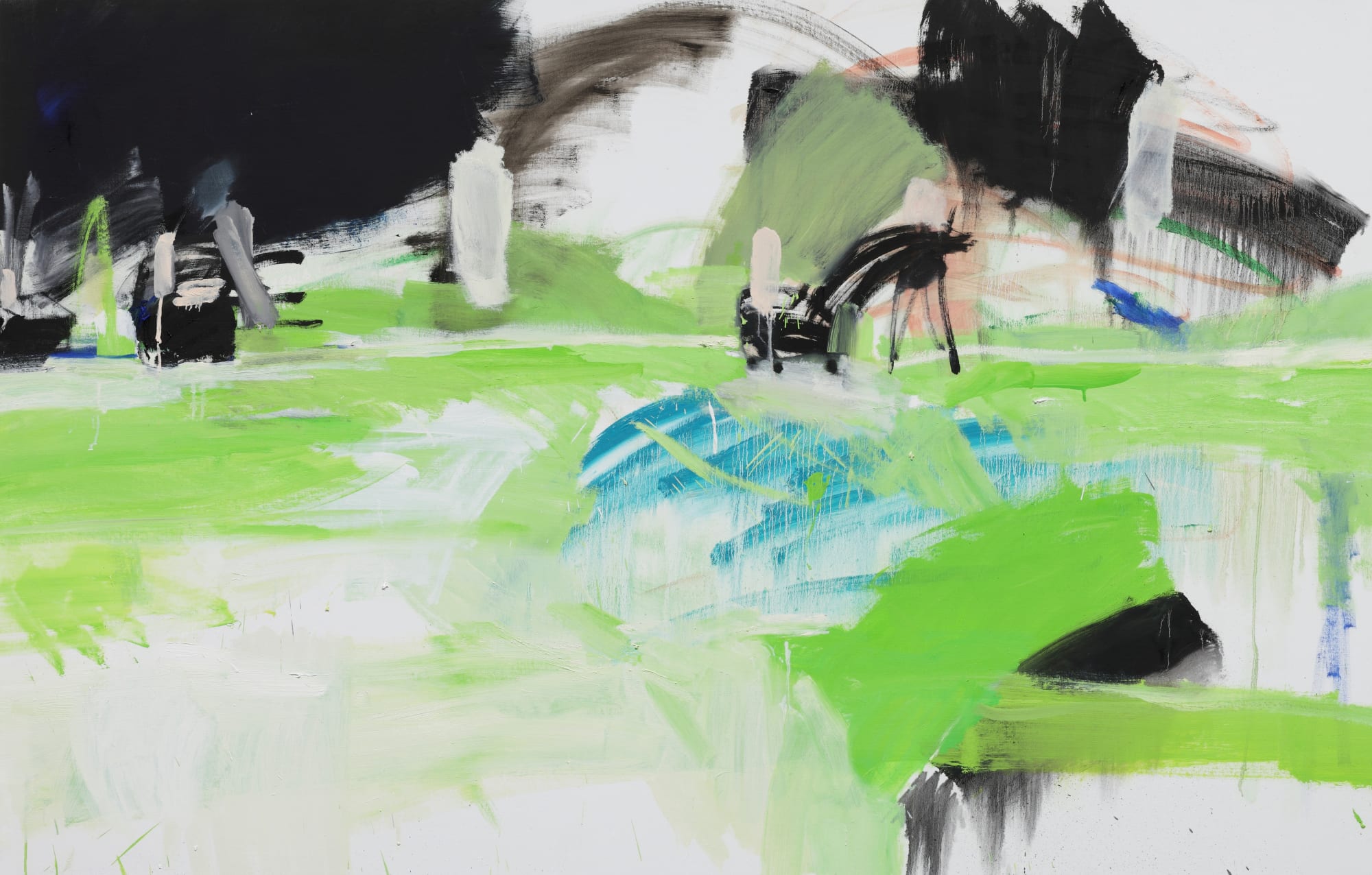 이동 moving, oil on linen, 141x219cm, 2014