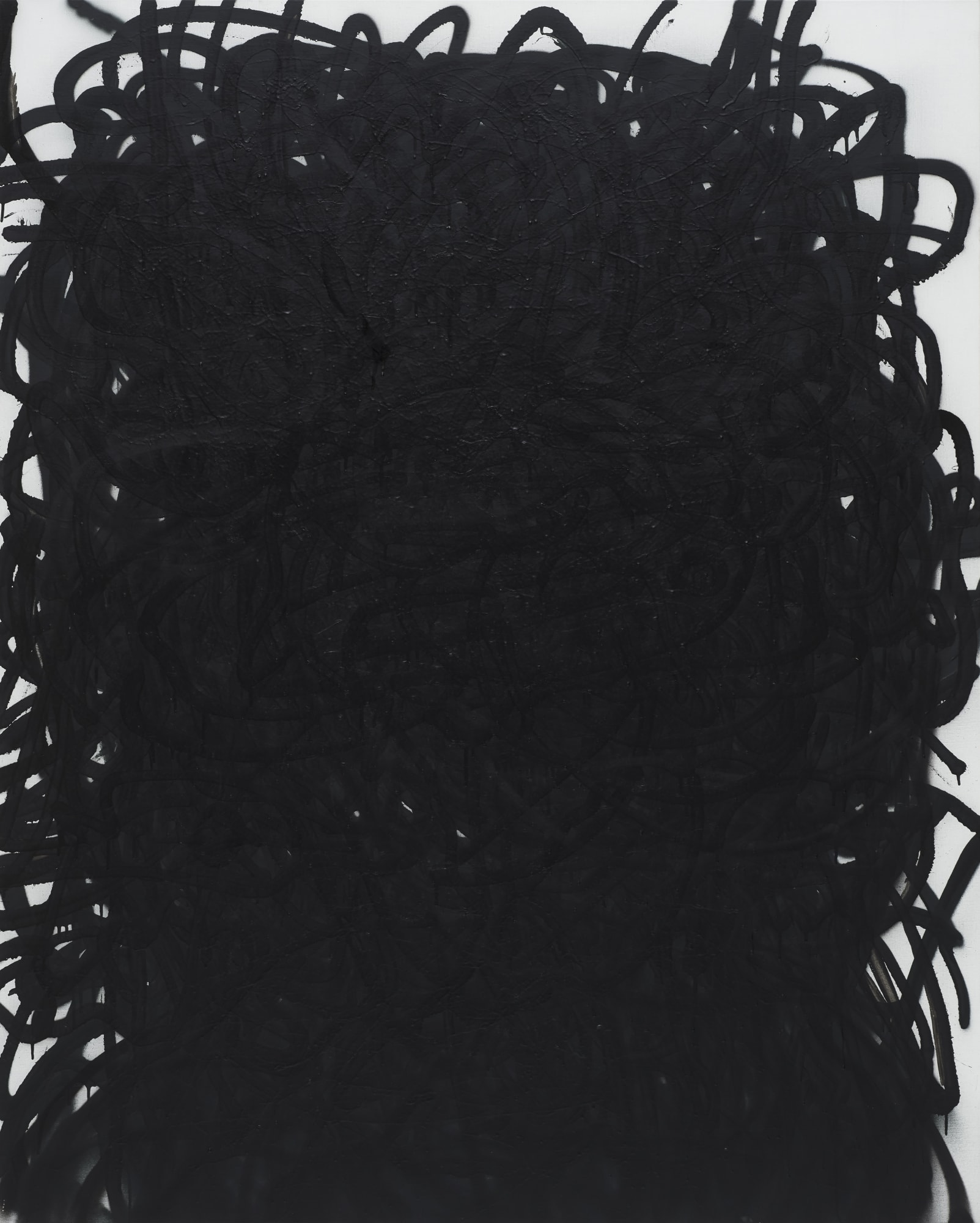 12, spray paint and oil on canvas, 162.2x130.3cm, 2019