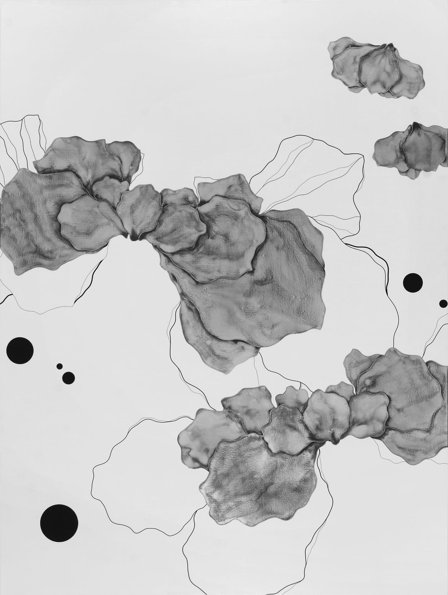 UNTITLED-W07029, mixed media on canvas, 259x194cm, 2007