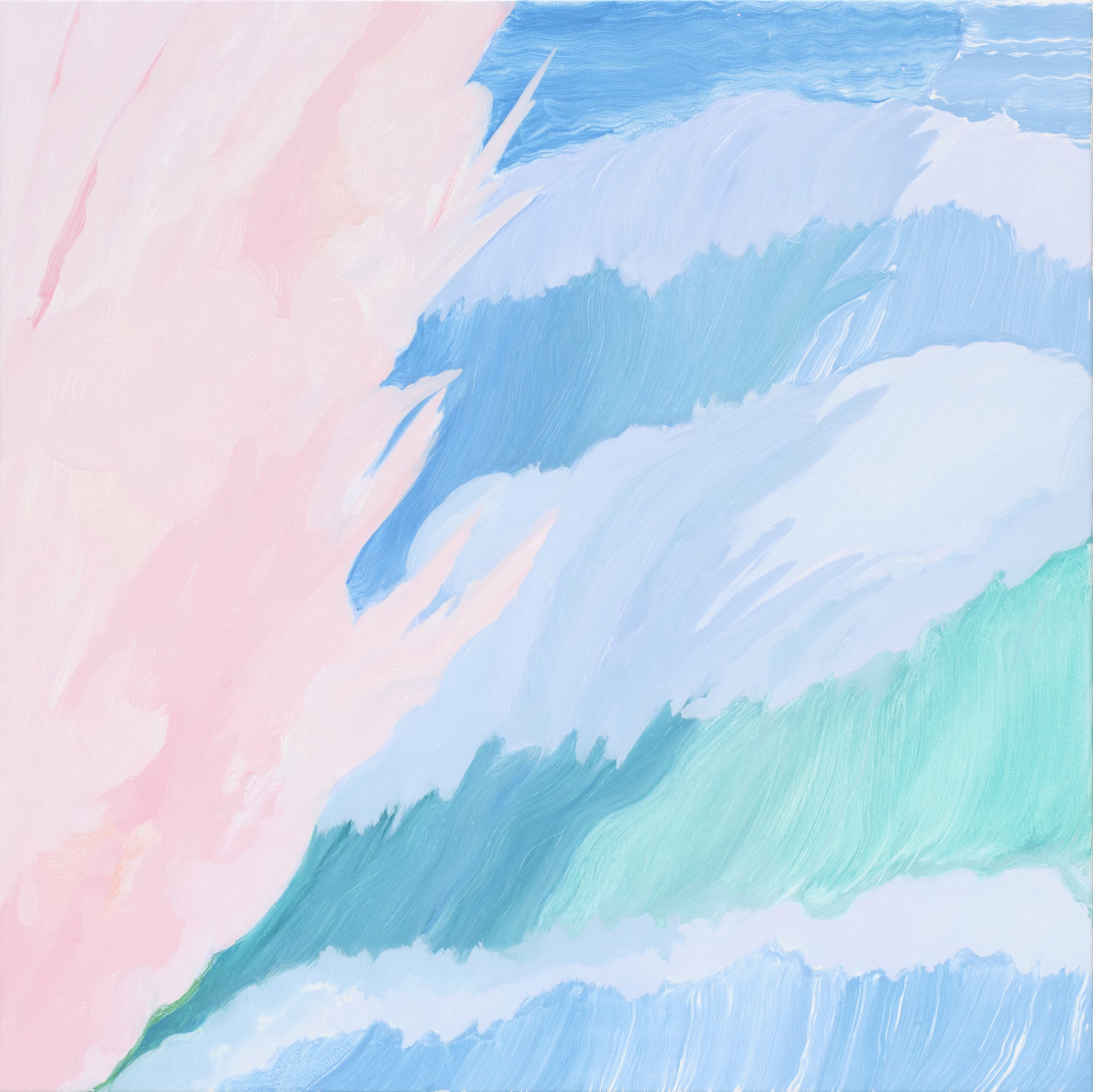 The pink, oil on canvas, 45.5 x 45.5 cm, 2025