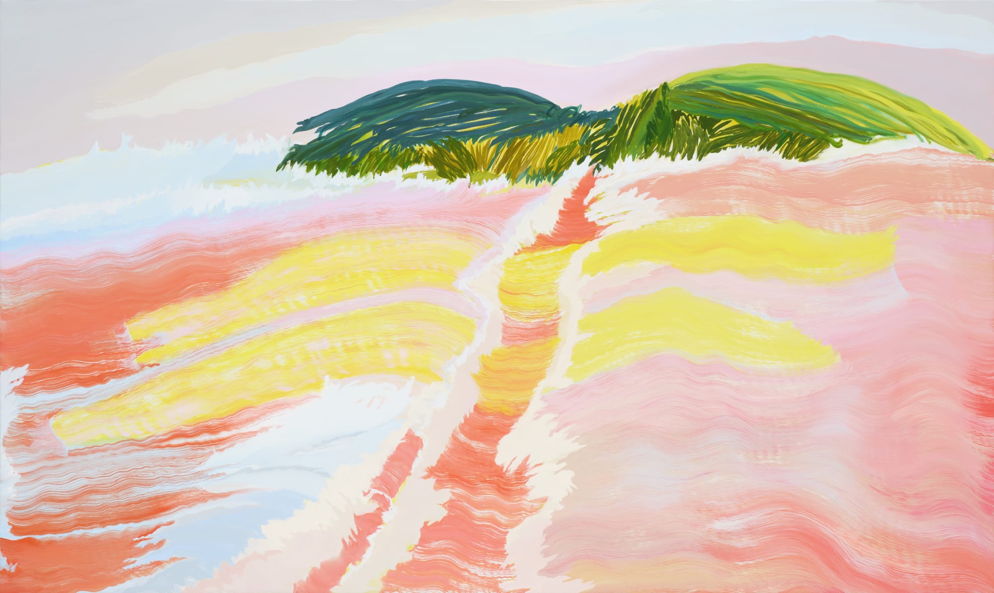 나비 셋 Three butterflies, oil on canvas, 97 x 162.2 cm, 2025