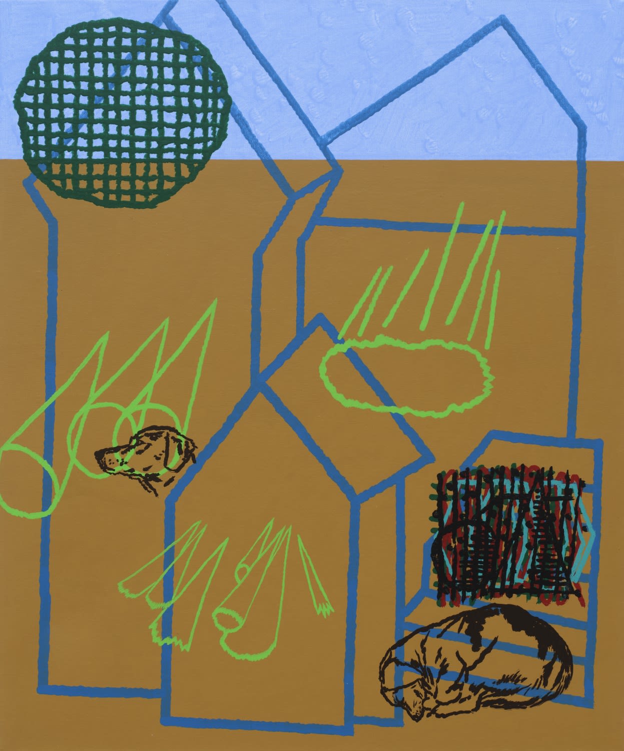 완벽한 집 Perfect Home, watercolor on canvas, 72.7x60.6cm, 2025