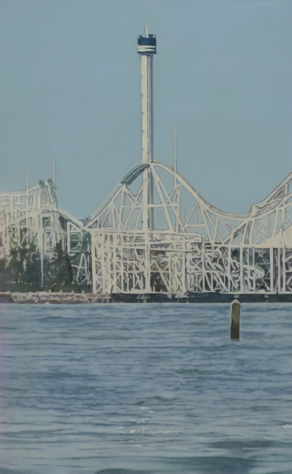 ghost shore, oil on canvas, 130.3 x 80.3 cm, 2024