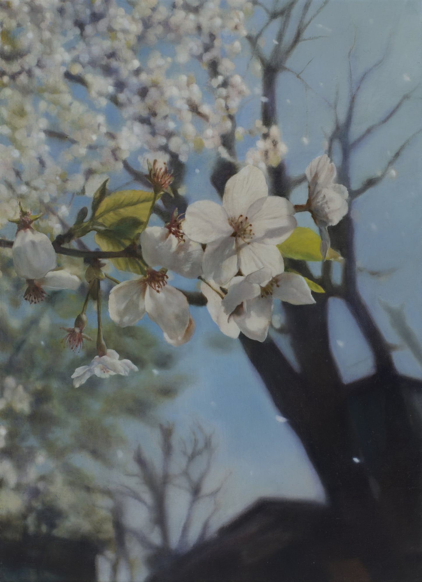 Pause, oil on canvas, 33.4 x 24.2 cm, 2024