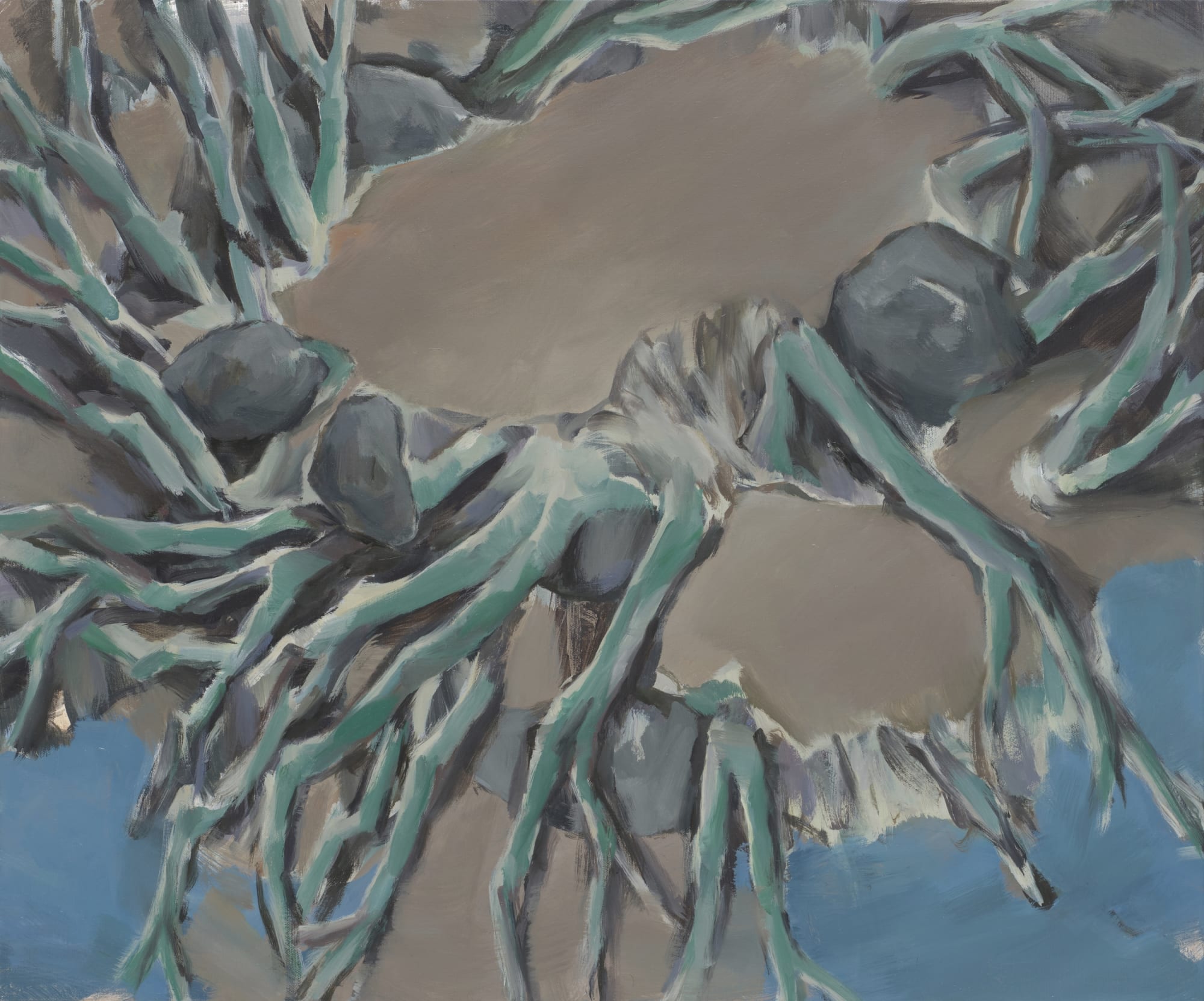 둥근 바위들 Boulders in Round, oil on canvas, 61x73cm, 2025