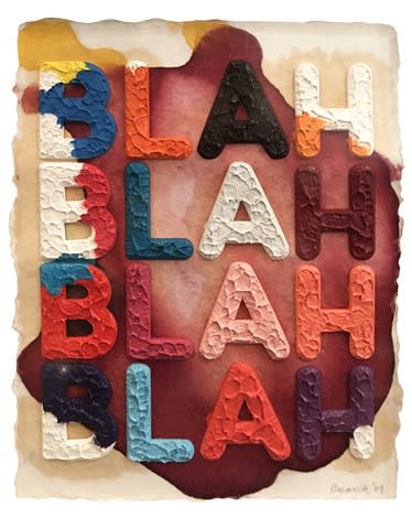 Mel Bochner, Blah Blah Blah, 2009