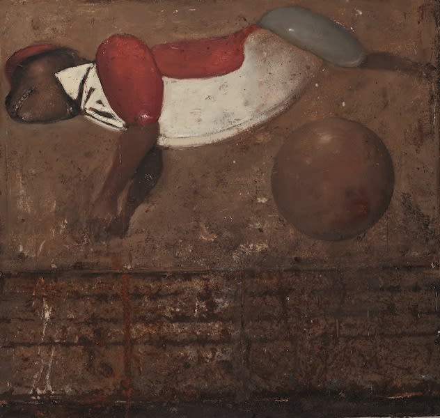 Ransome Stanley Little Tom II 2012 Oil on metal plate on canvas 70 x 73cm