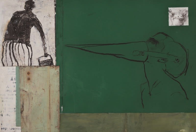 Ransome Stanley Untitled 2008 Mixed media collage on paper 60 x 90cm