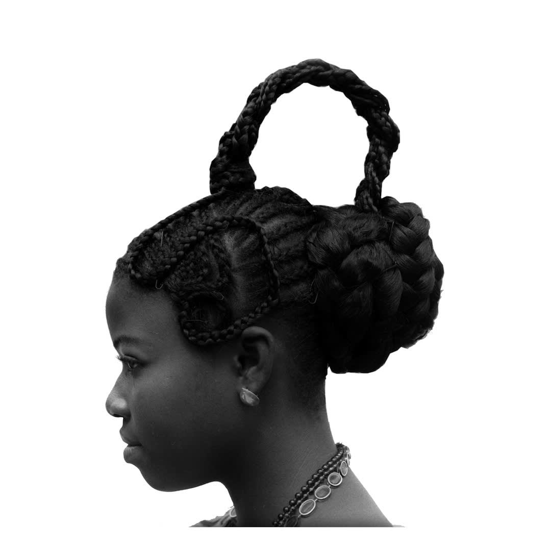 ‘Okhai Ojeikere Abebe (HD 0846) 1975 Photographic print on archival paper