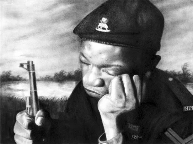 Natures Call 2011 Pastel 76 x 54cm