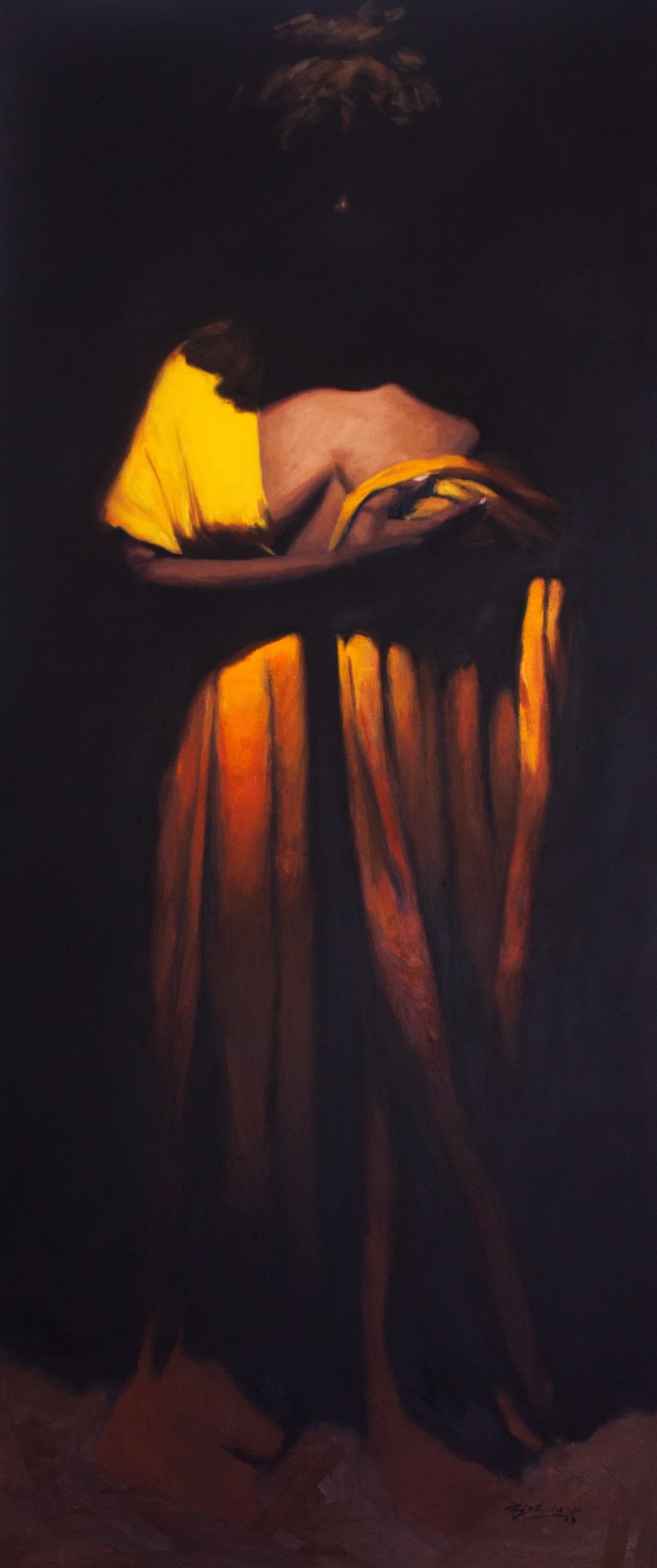 Wallace Ejoh, Night Nurse (Yellow series), 2023