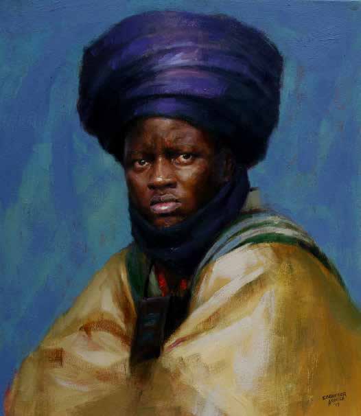 Dogari II 2017 Oil on canvas 57.5 x 47.5cm