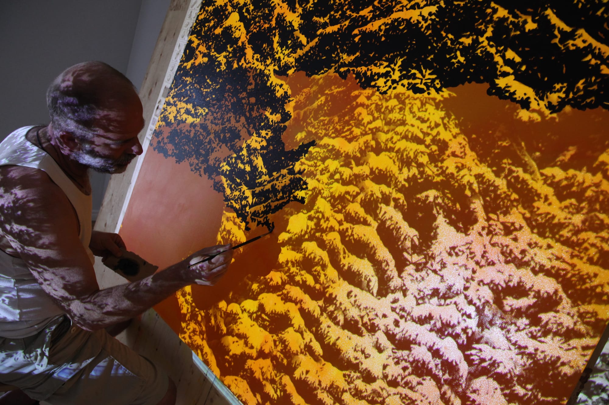 Eberhard Ross painting in Ontario in 2010