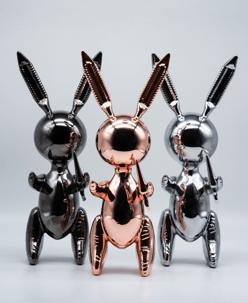 Jeff Koons Balloon Rabbits 33 x 13 x 7 cm / 13 x 5.1 x 2.8 inch Edition of 500 Available separately