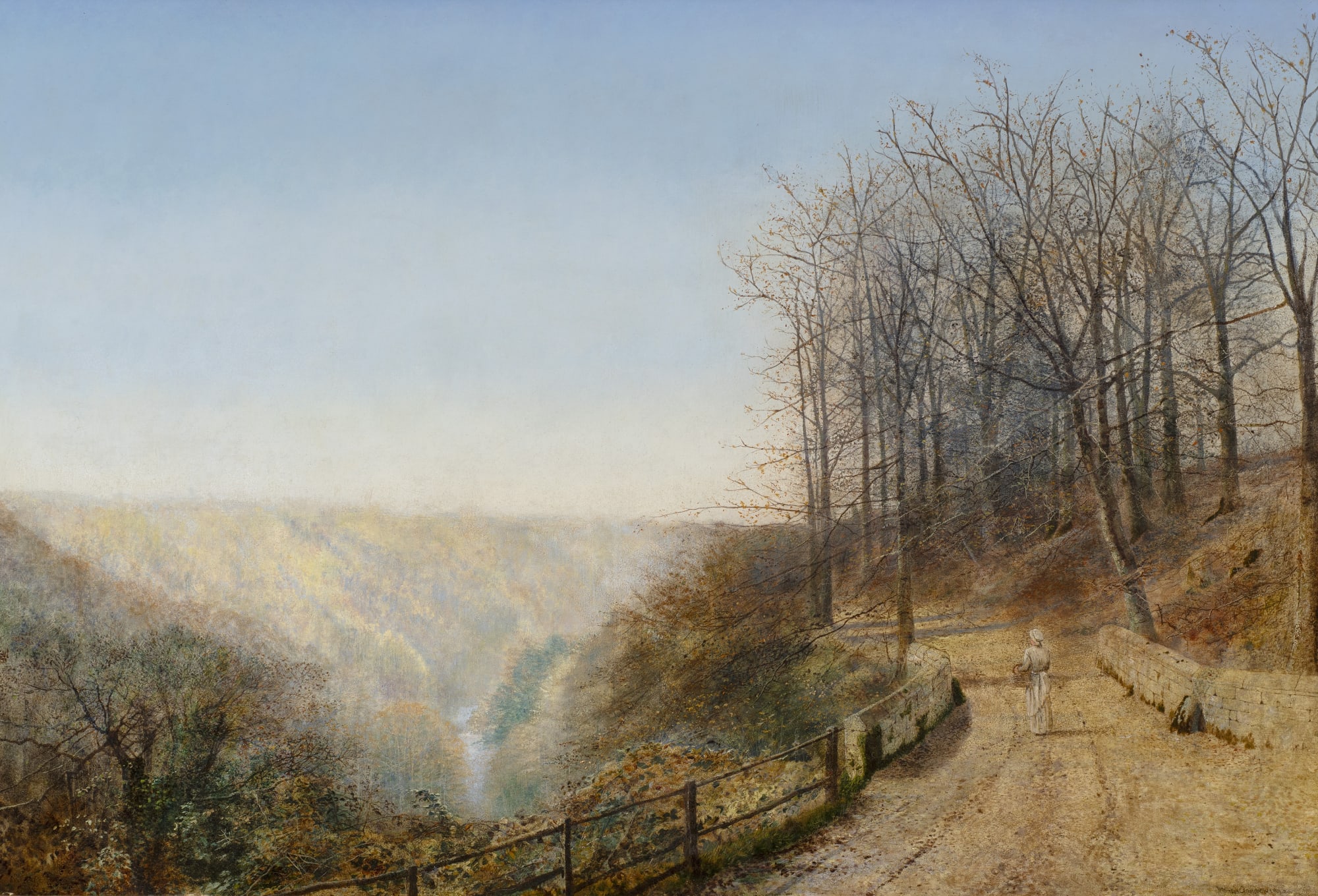 John Atkinson Grimshaw (1836-1893), Early Autumn on the Esk